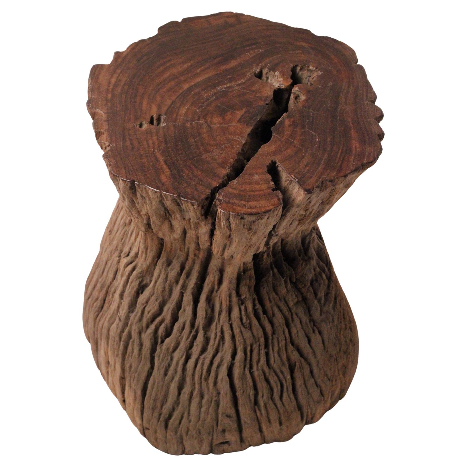 844.0 Wabi Sabi Teak Root Stool Or Side Table, Lombok Indonesia, 20th Century photo