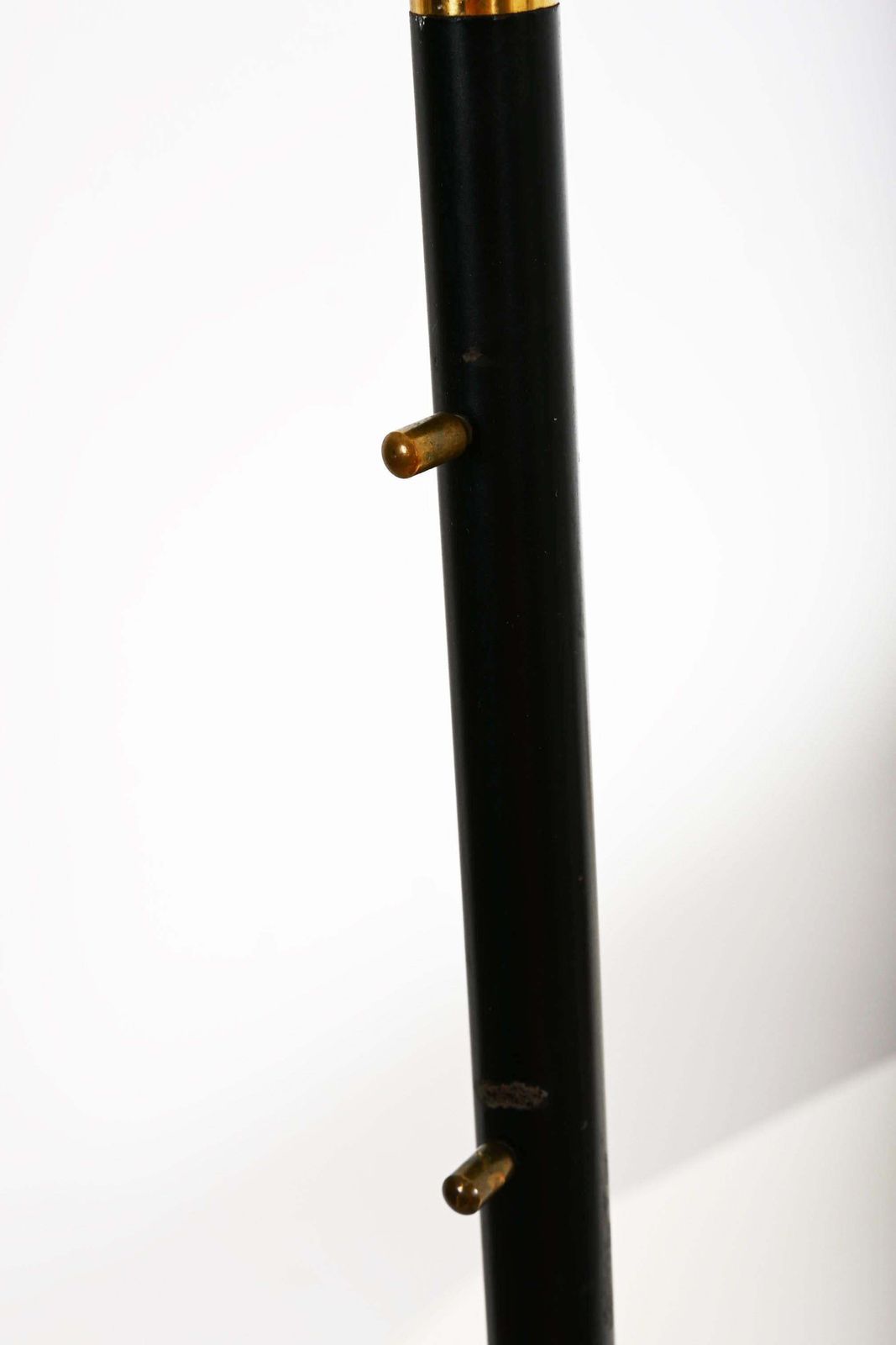 photo furniture Kalmar Floor Lamp 'Pelican' Mod. 2097, Height Adjustable, Brass Black Iron, 1960