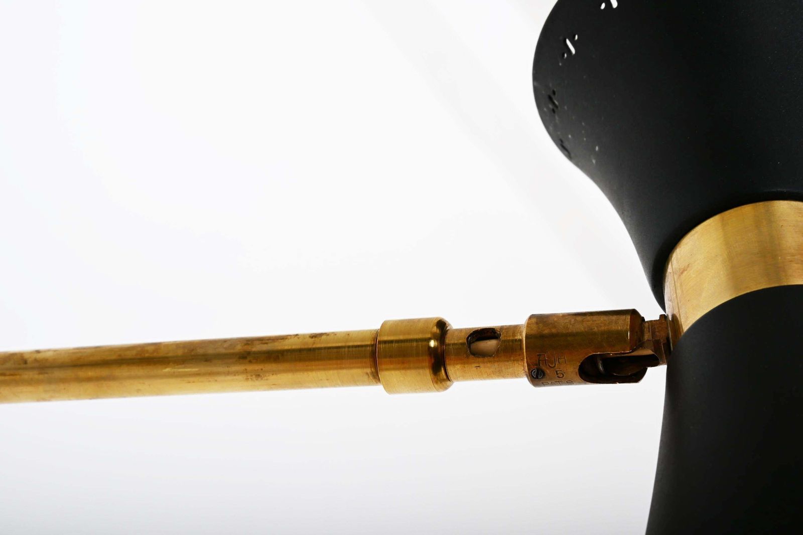 Brass Swivel Mounted Wall Lamp By Ewa photo vinterior