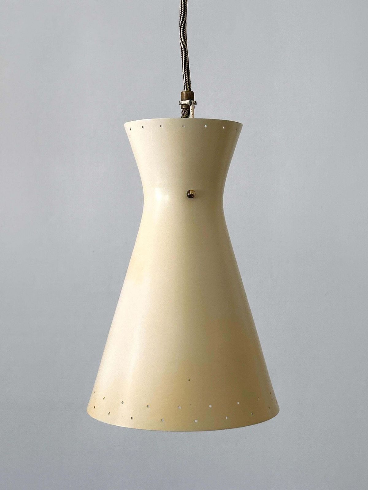 Lighting Rare Mid Century Pulley Diabolo Pendant Lamps By Vereinigte Werkstätten 1950s photo