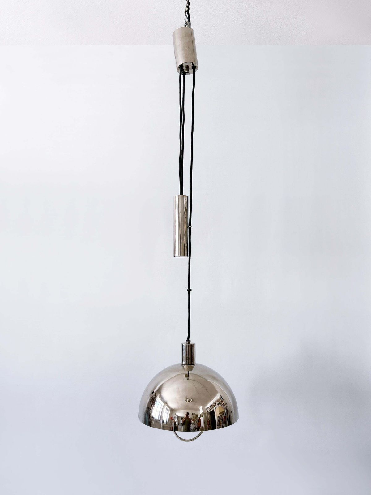 Early Tecnolumen Pulley Pendant Lamp Bauhaus Hmb 25/300 By Marianne Brandt 1980s photo Lighting