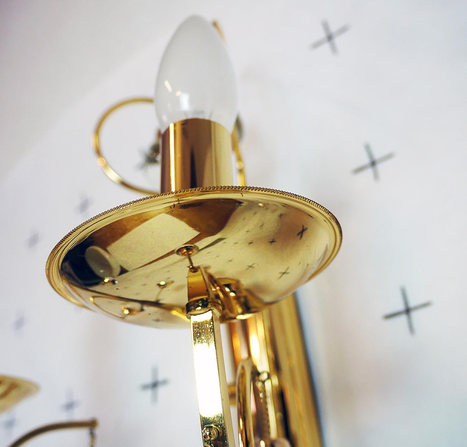 Murano Teardrop Wall Sconces Glass & Gilt Brass By Gaetano Sciolari, Set Of 2 photo buy