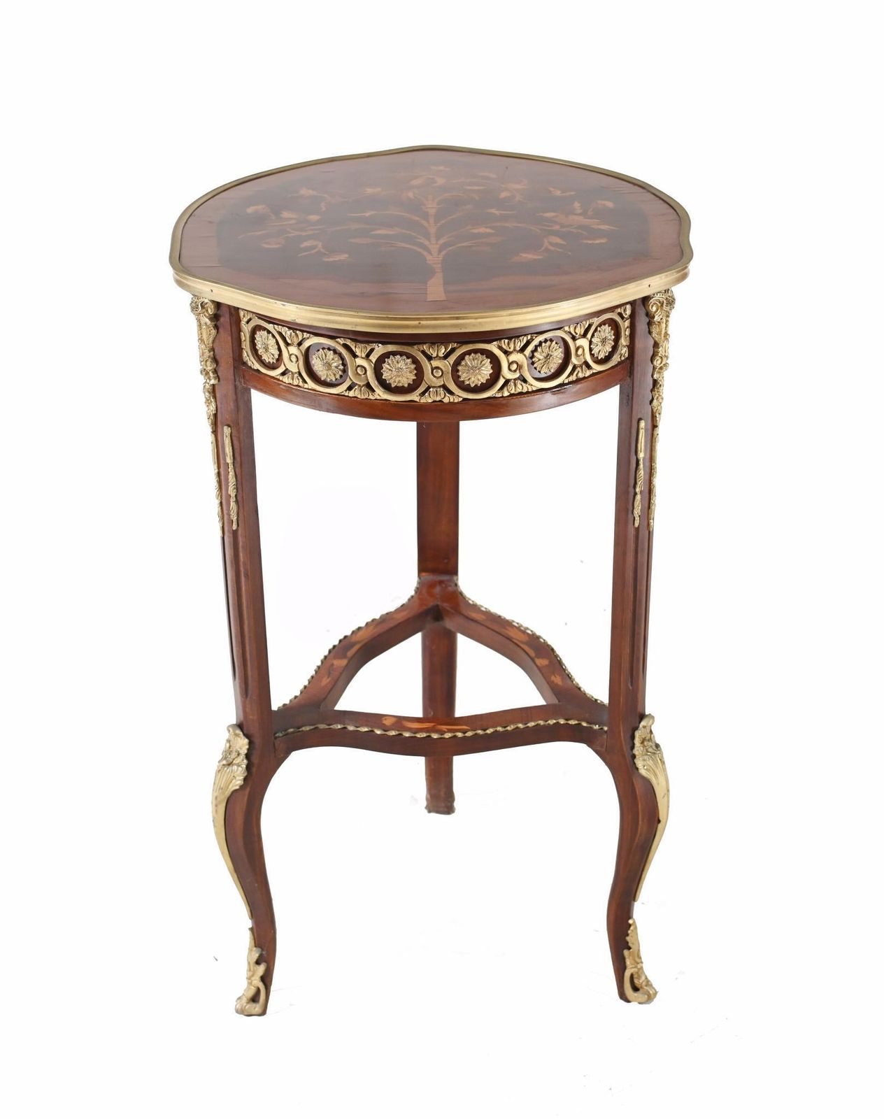 Empire Side Table French Inlay Cocktail Tables