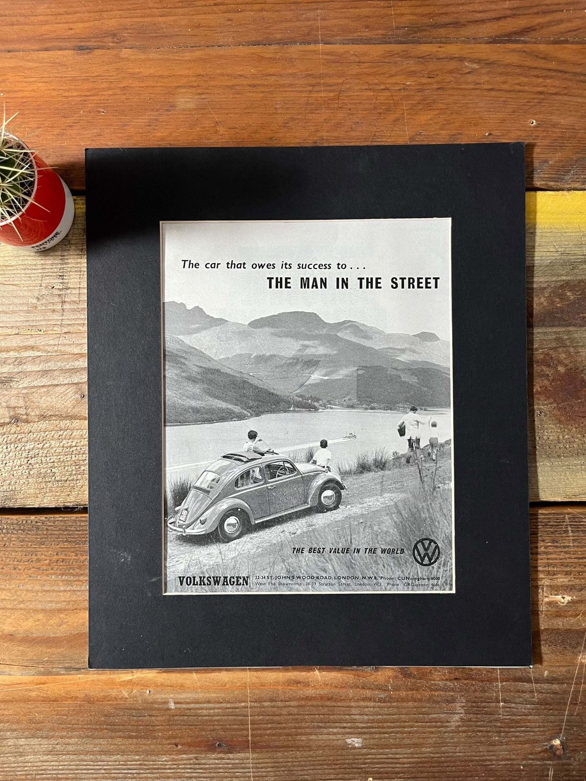 Vintage Vw Volkswagen Advertising Print   1960s photo for sale