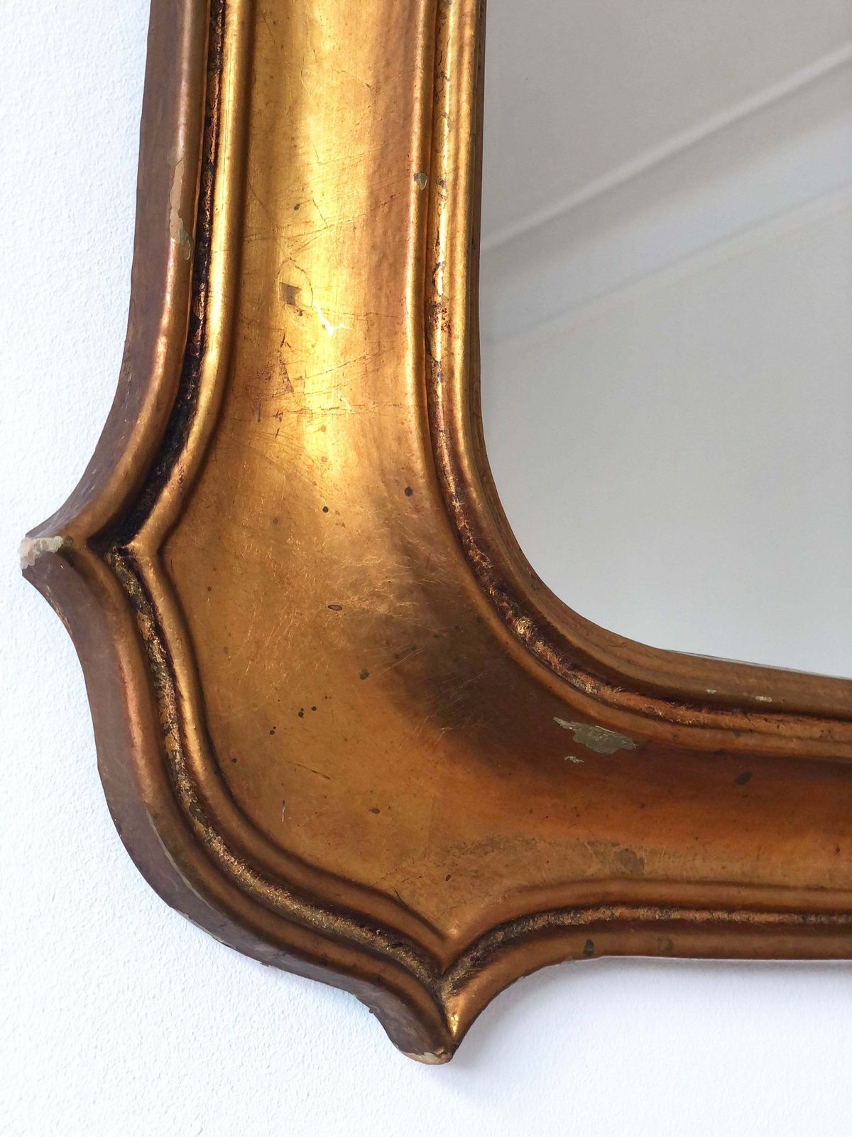 Large Vintage Giltwood Wall Mirror – Napoleon III Style, Belgium, 1970s photo buy