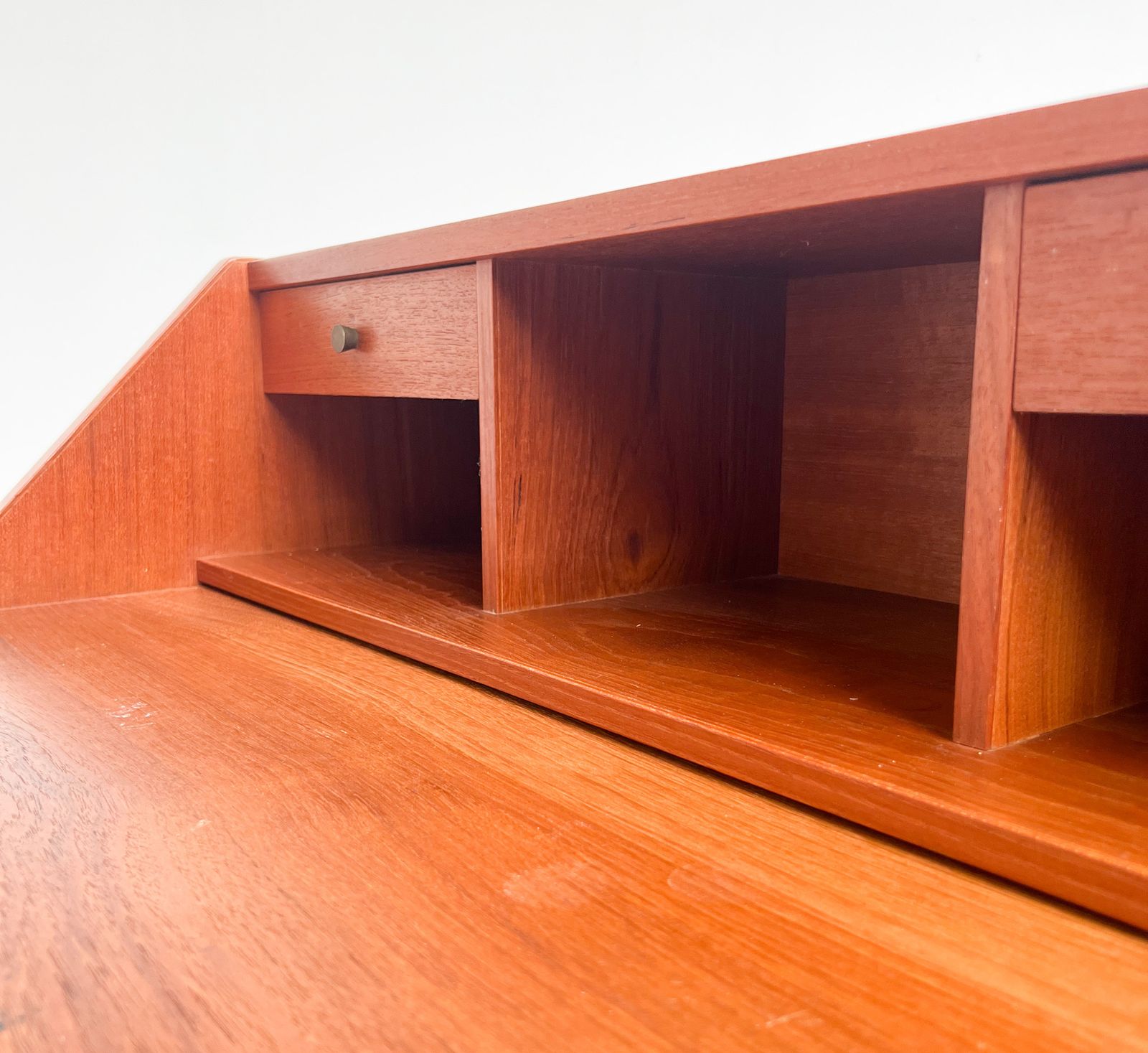 Charming Danish Secretary Or Dressing Table   Charming Danish Secretary Or Dressing Table, 1960's photo vinterior
