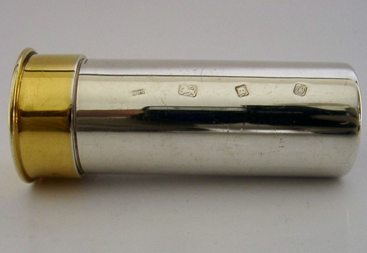 Rare Sterling Silver Cartridge Butt Marker 1988 Shooting Hunting 102g Hancocks photo vinterior
