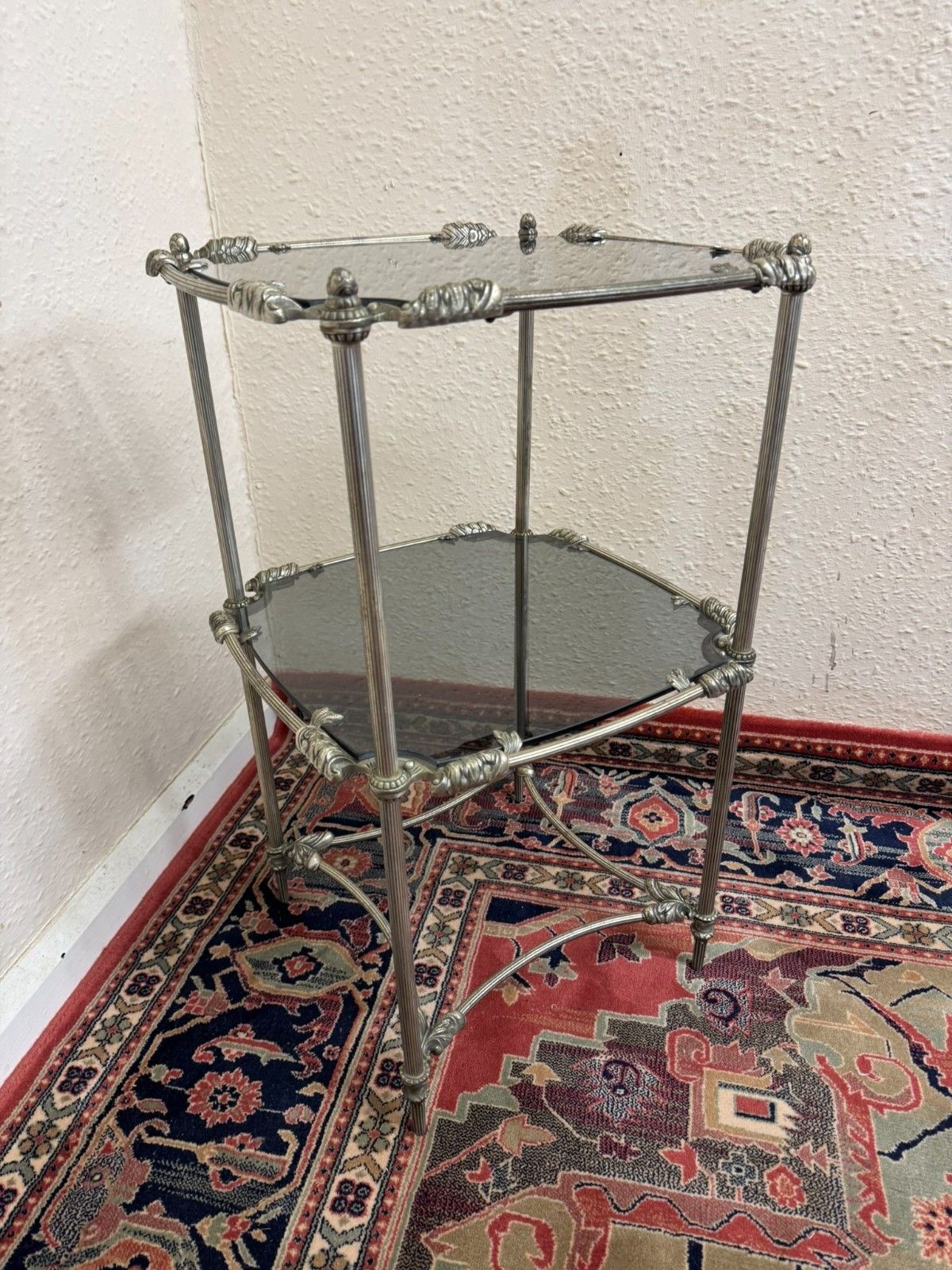 Fabulous Quality French Metal Accent Table Circa 1930 photo for sale