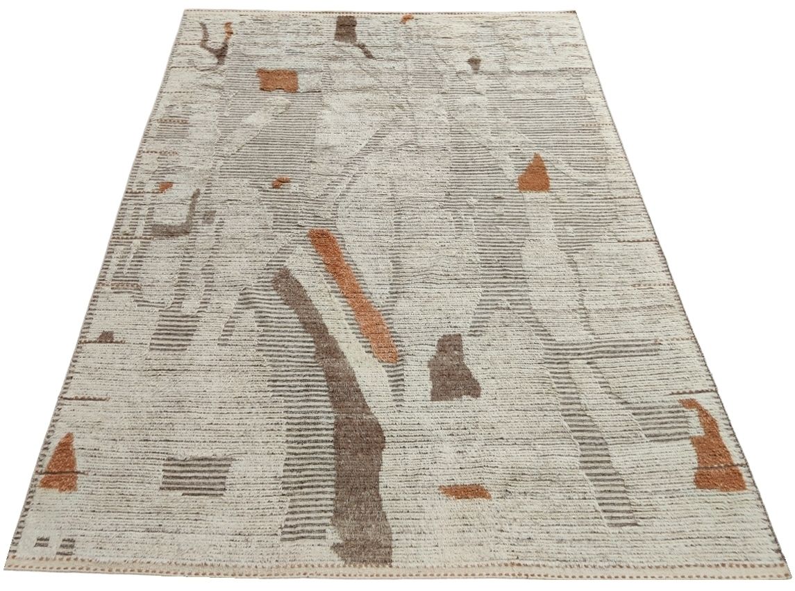 275x365 Cm Vintage Hand Knotted Moroccan Design Rug, 100% Natural Wool photo 1915.0