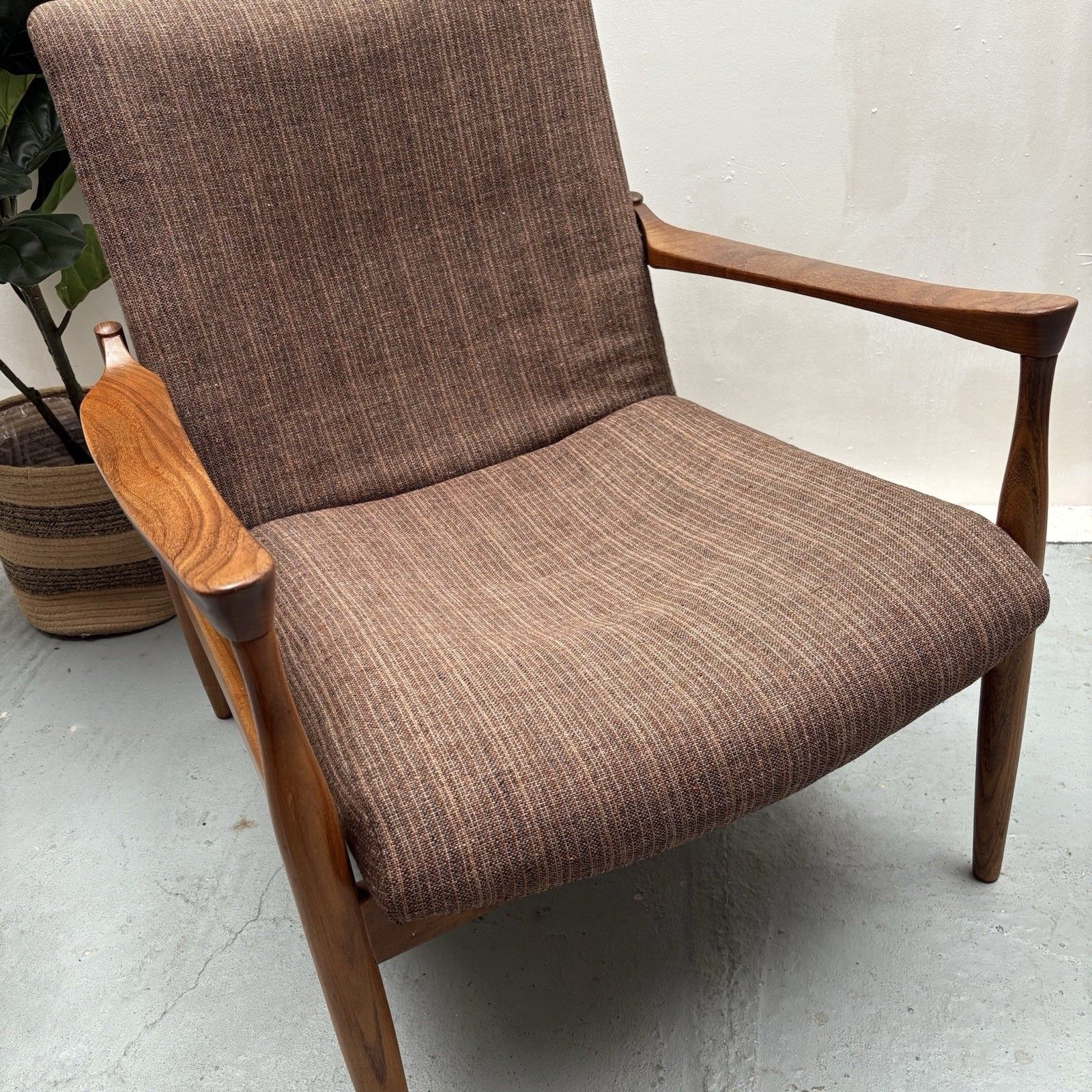 1960s Ib Kofod Larsen G Plan Danish Range Afrormosia '6248' Lounge Chair photo for sale
