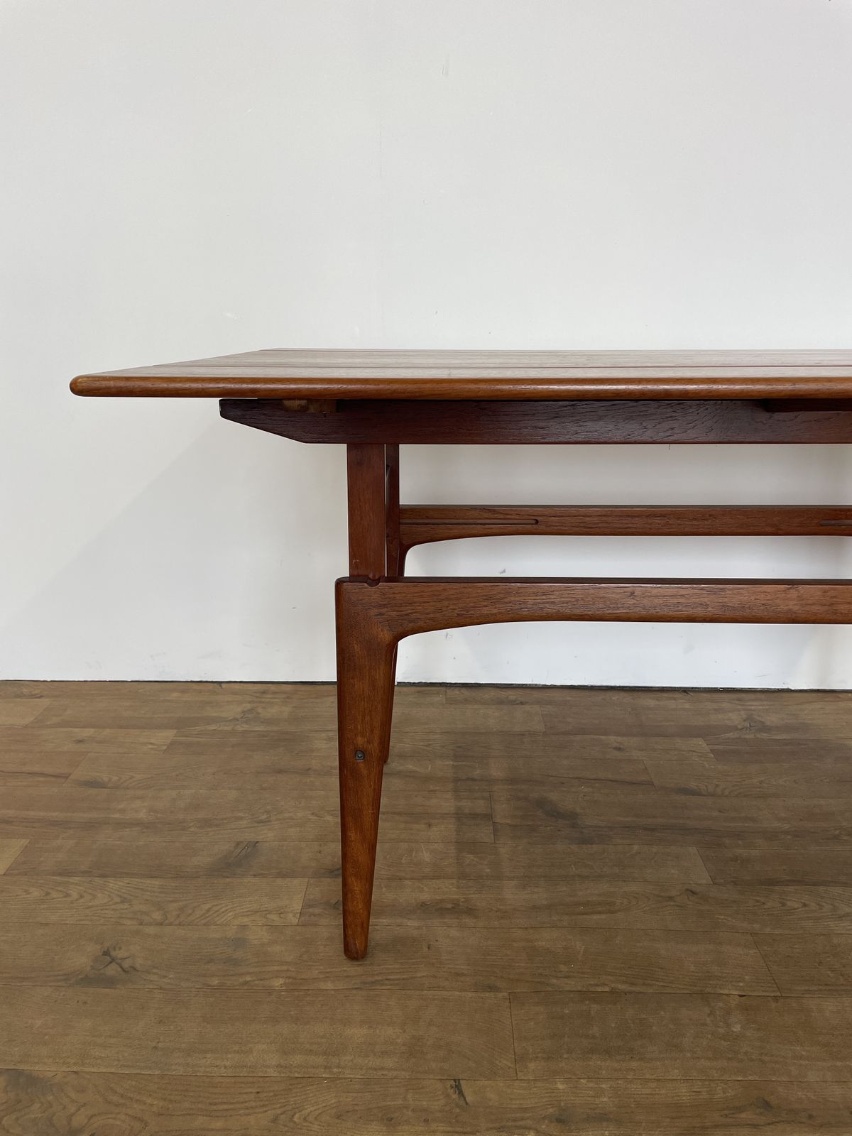 Mid Century Danish Trioh Teak Metamorphic Elevator Table – 1960s photo vinterior