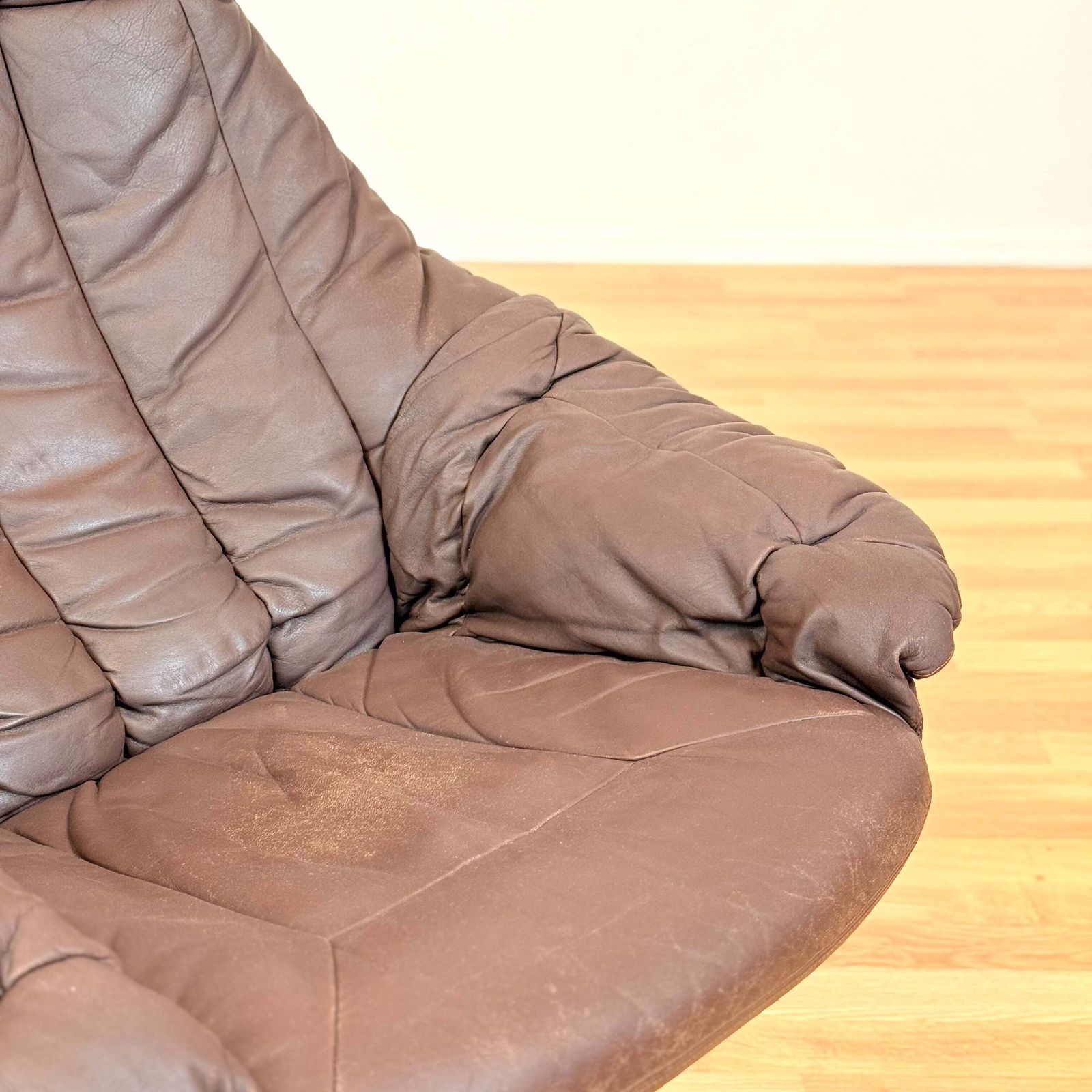 Danish Armchairs In Leather 'Silhouette', By H.W. Small For Bramin photo for sale