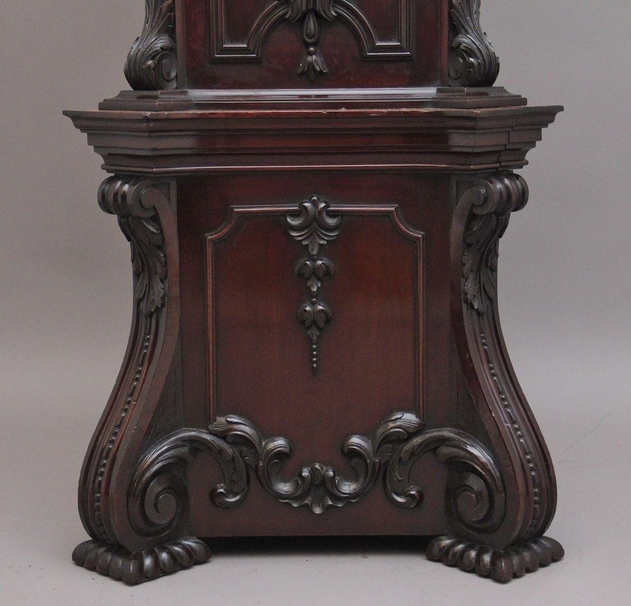 Home Decor Early 20th Century Carved Mahogany Long Case Clock By Maples & Co Of London photo