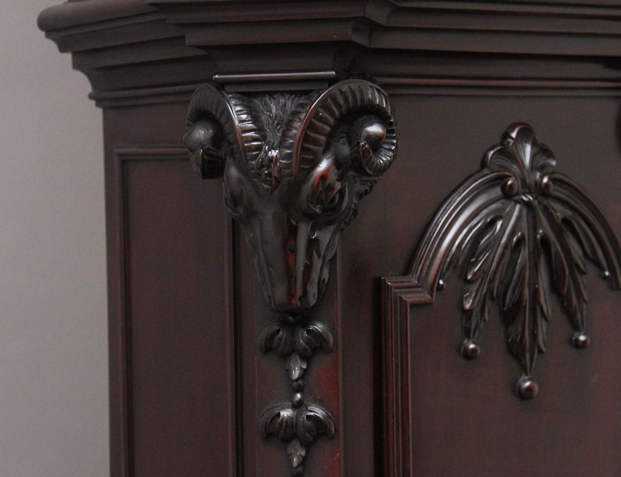 18500.0 Early 20th Century Carved Mahogany Long Case Clock By Maples & Co Of London photo