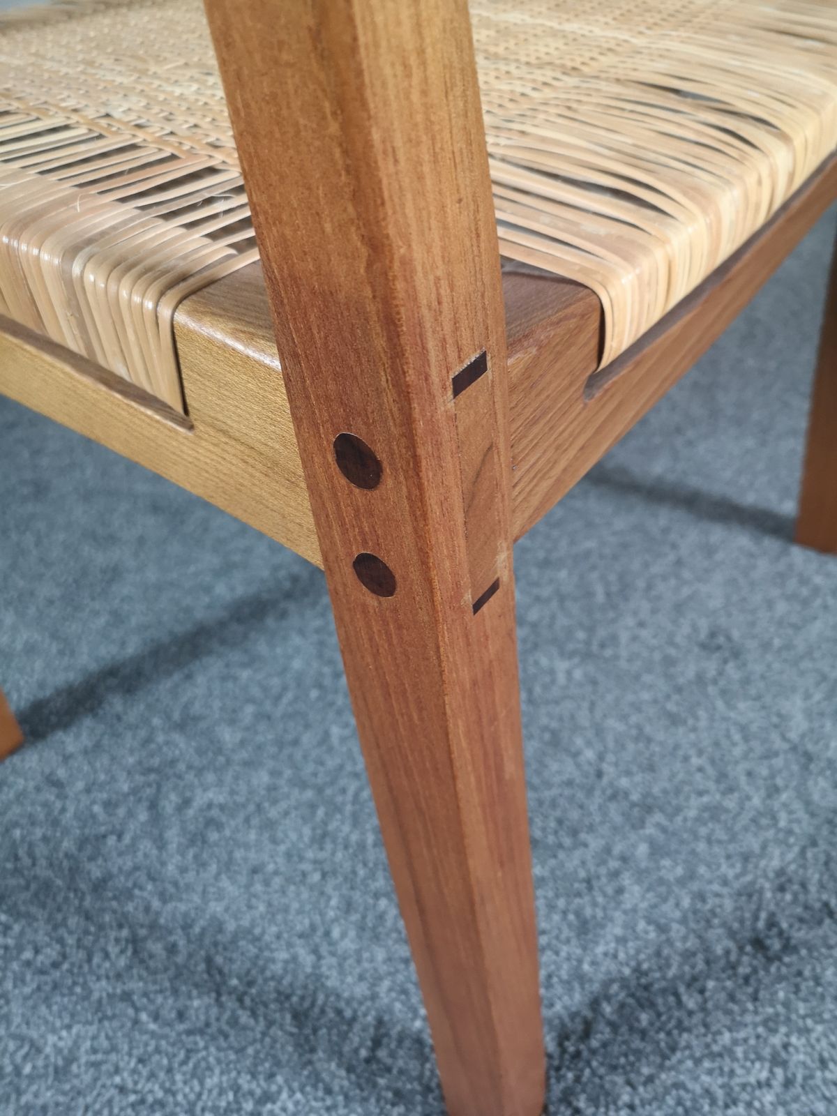 Gene L. Hackleman 1970s Elm And Cane Open Armchair photo Furniture
