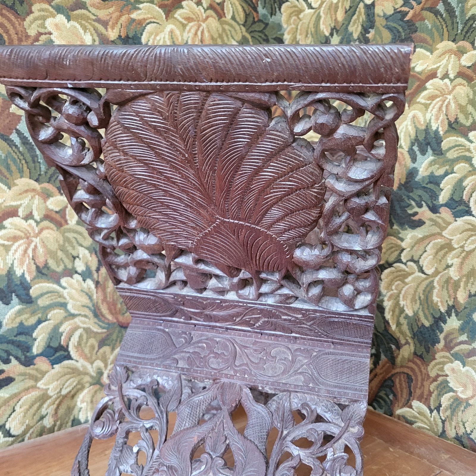 Carved Wooden Folding Bookstand photo furniture