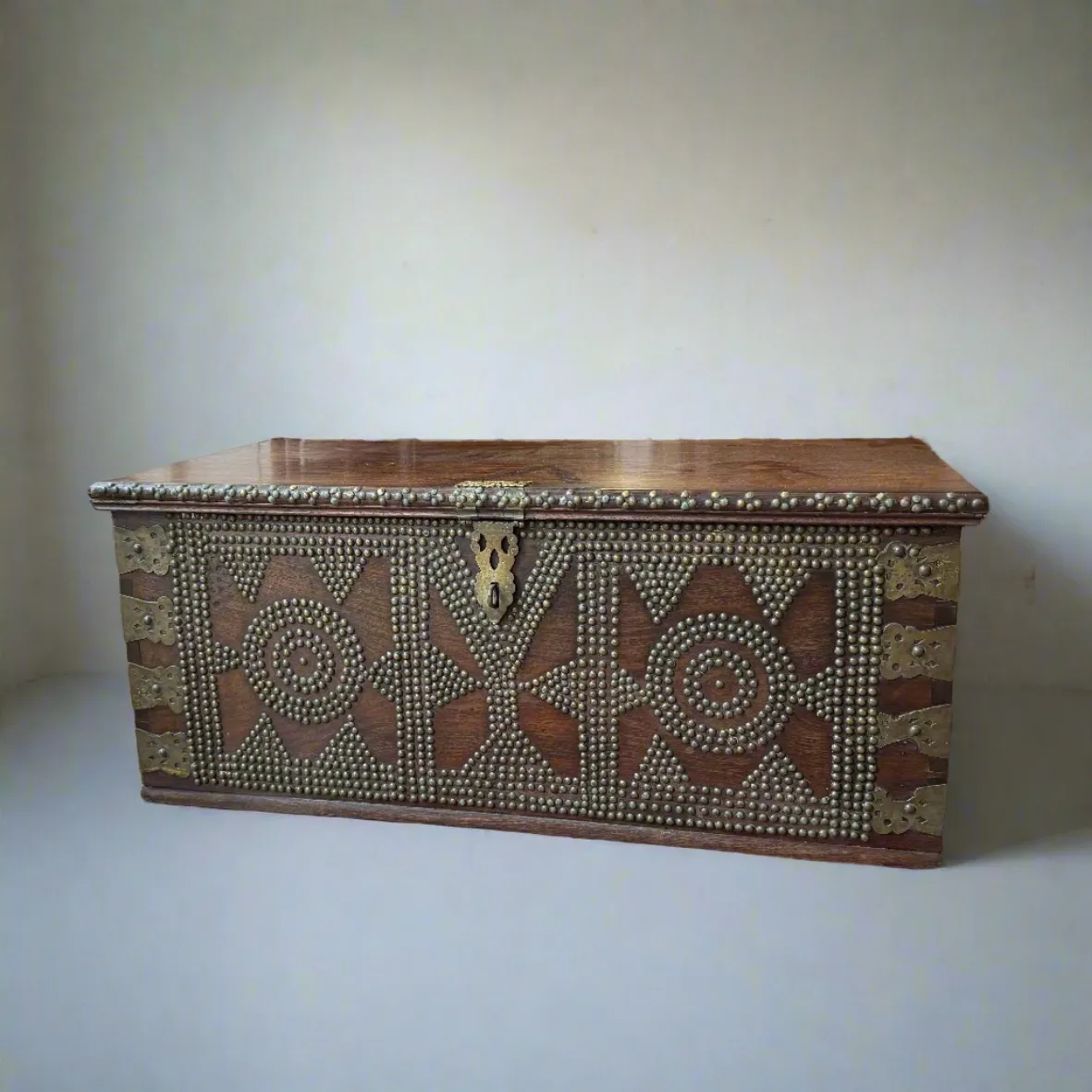 Antique Zanzibar Chest Made Of Rosewood Circa 1890