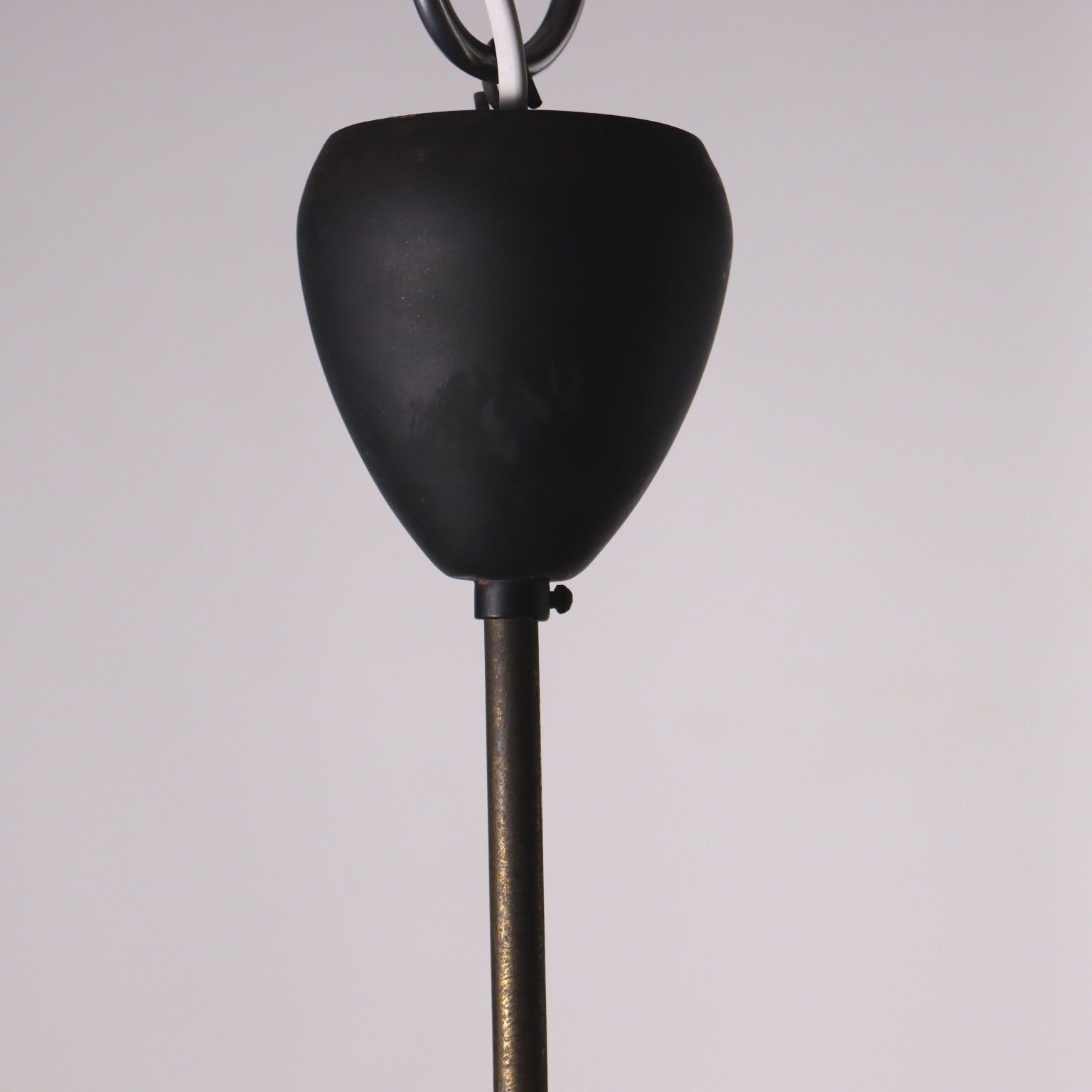 Lamp Enamelled Aluminum Brass Italy 1960s Italian Production photo 230.0