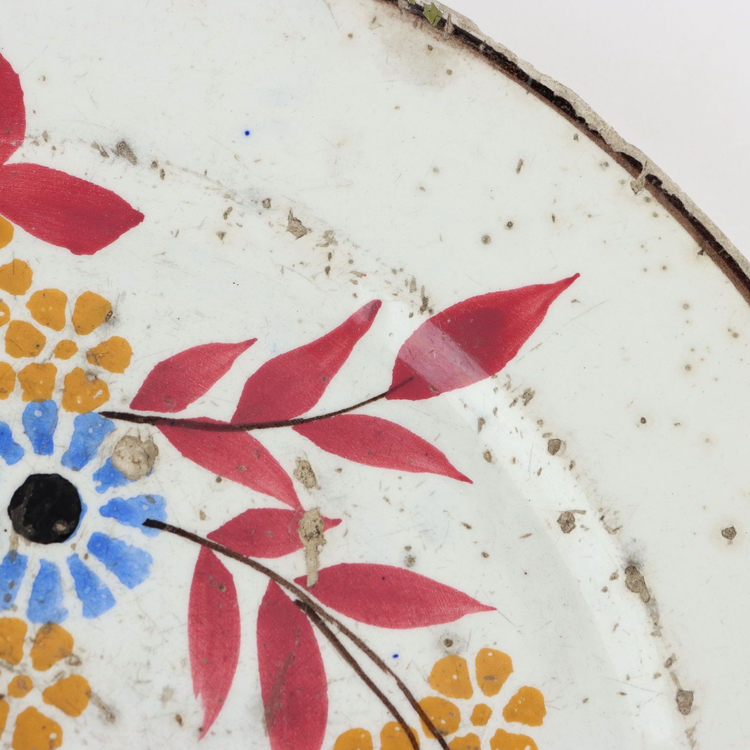 Antique Plate Ceramic Of Laveno Italy Late XX Century photo for sale
