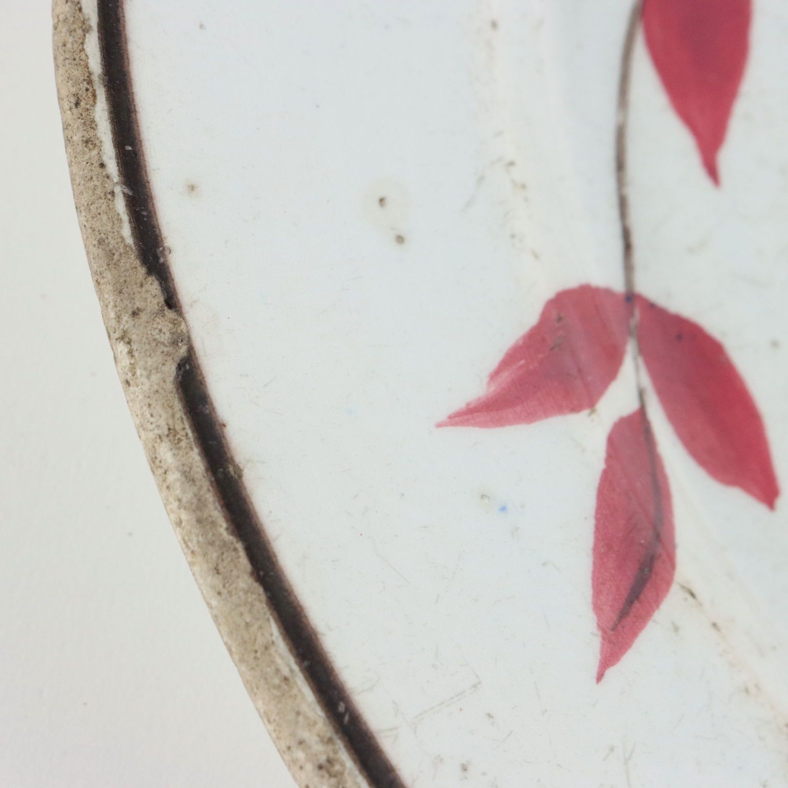 Antique Plate Ceramic Of Laveno Italy Late XX Century photo vinterior