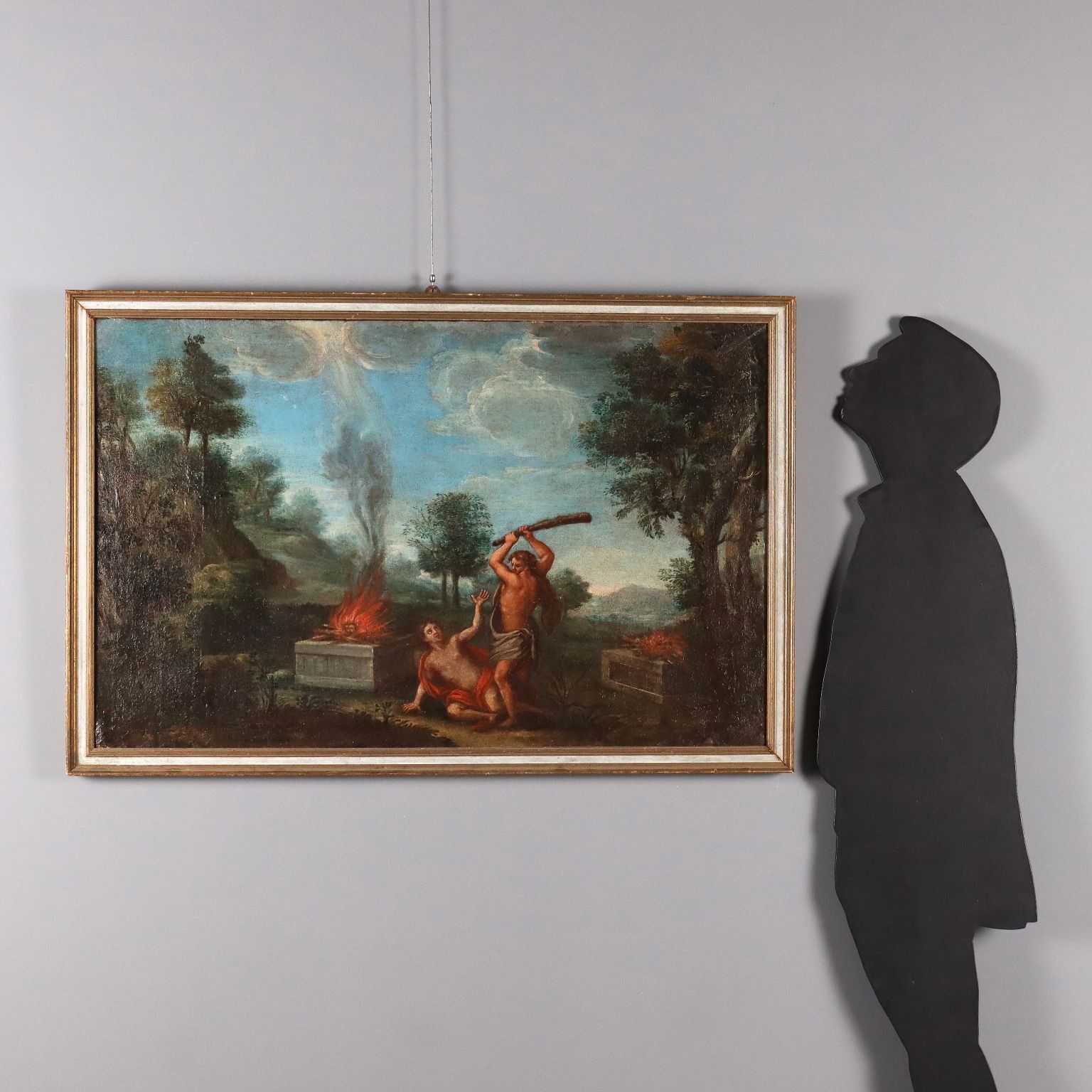 Cain And Abel Antique Painting Northern Europe XVII XVIII Century photo furniture