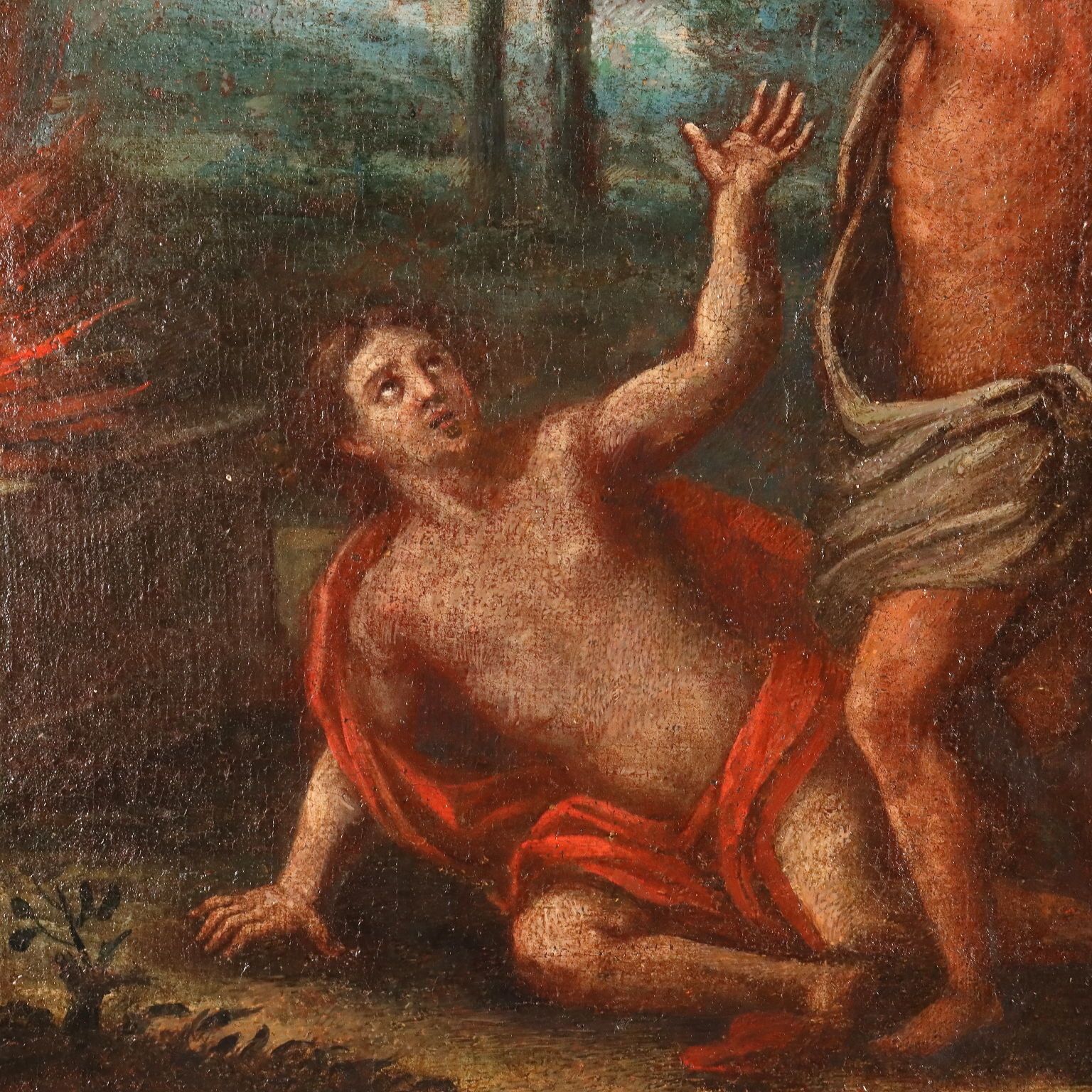 Cain And Abel Antique Painting Northern Europe XVII XVIII Century photo 2240.0