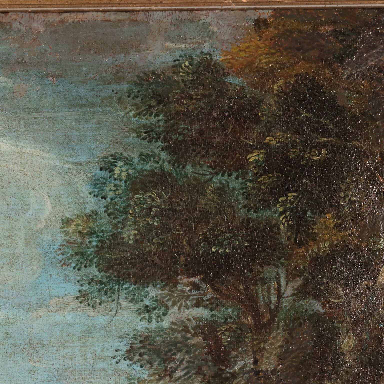 Cain And Abel Antique Painting Northern Europe XVII XVIII Century photo vintage