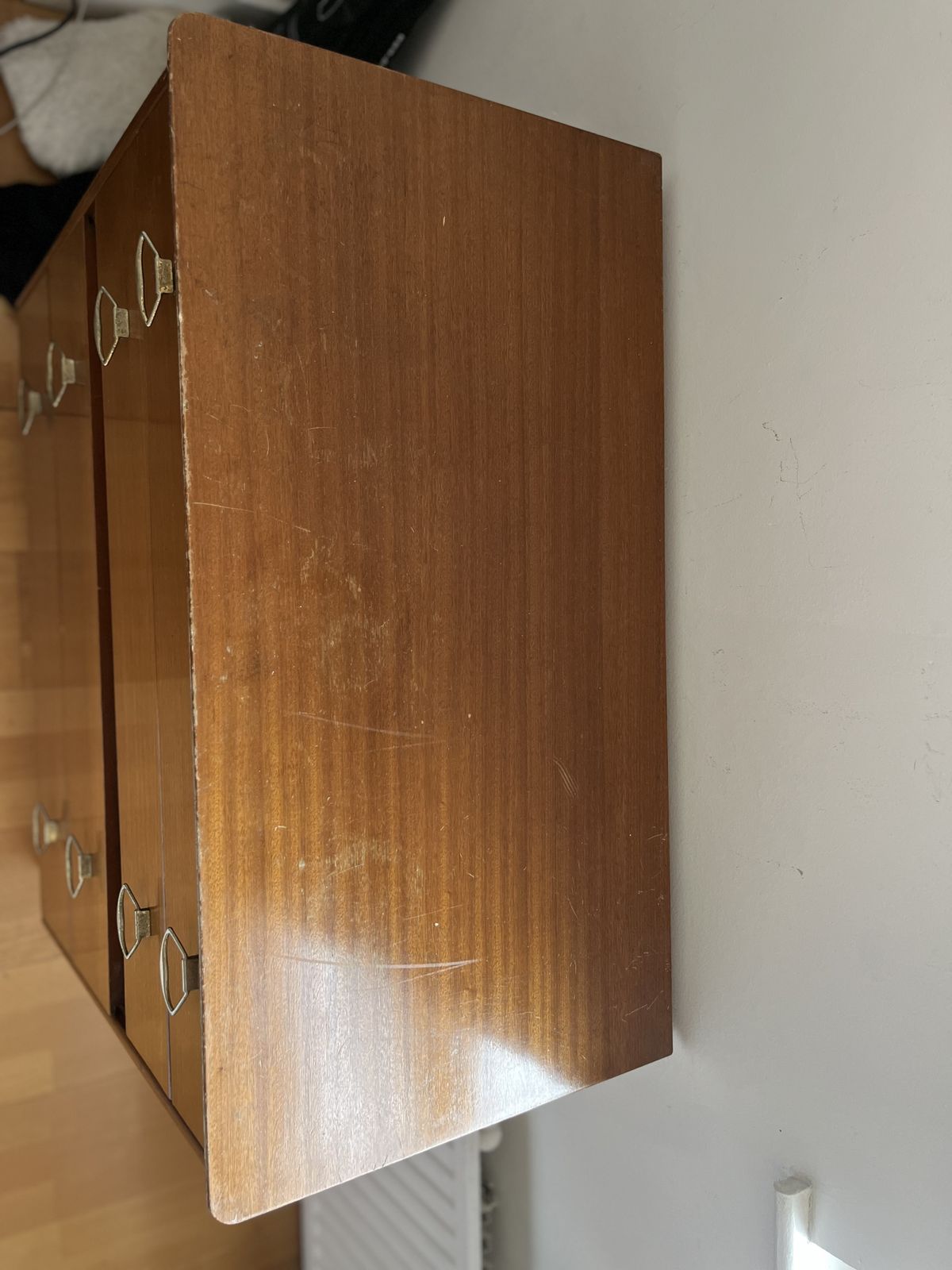 Midcentury ‘Lebus’ Teak And Brass Chest Of Drawers photo Furniture