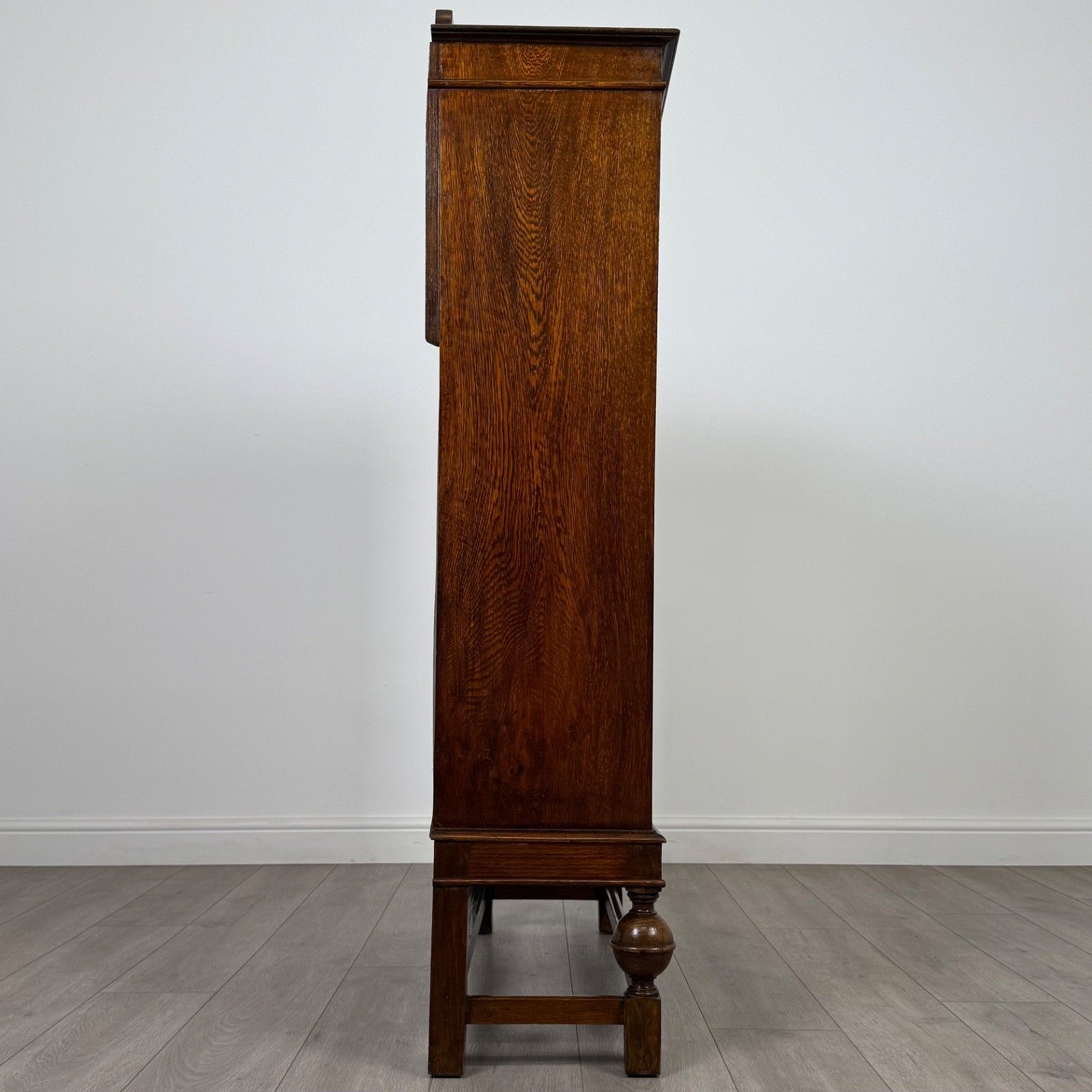 photo furniture Antique 20th Century Glazed Display Cabinet In Oak