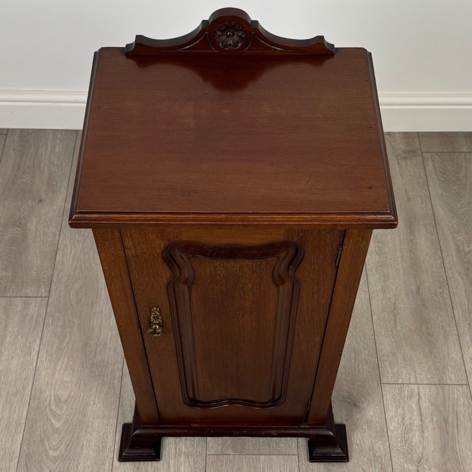 photo for sale Antique 20th Century Good Quality Pot Cupboard In Mahogany