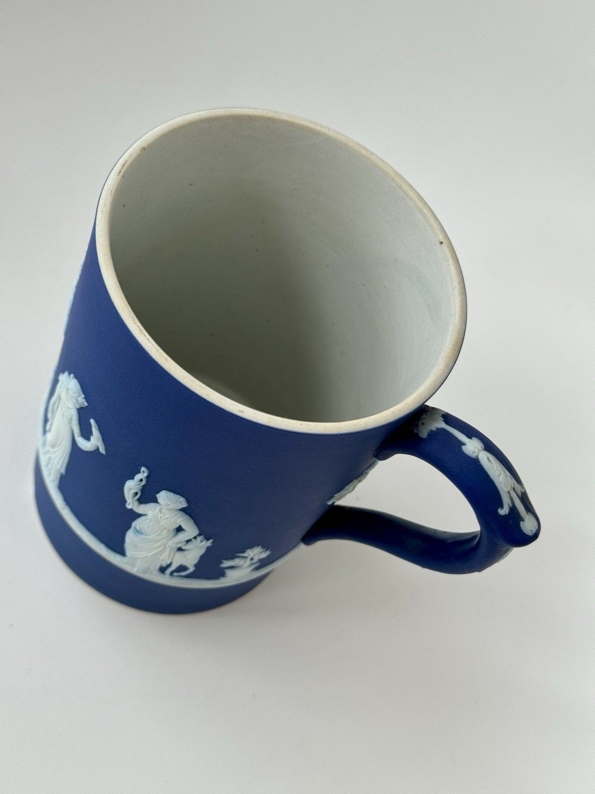 Antique Wedgwood Blue Jasperware Tankard 1903 A/F photo Home Decor