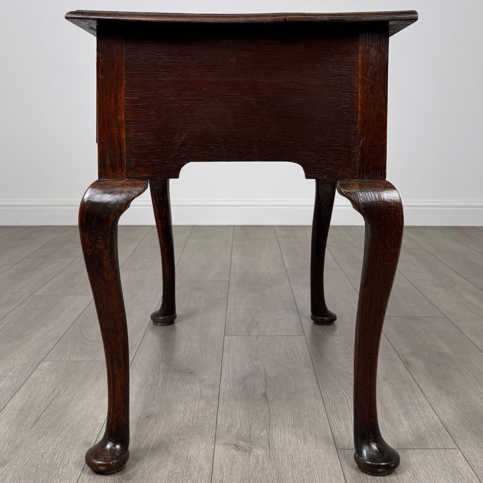 Antique 18th Century Fine Quality Lowboy Writing Table In Oak photo for sale