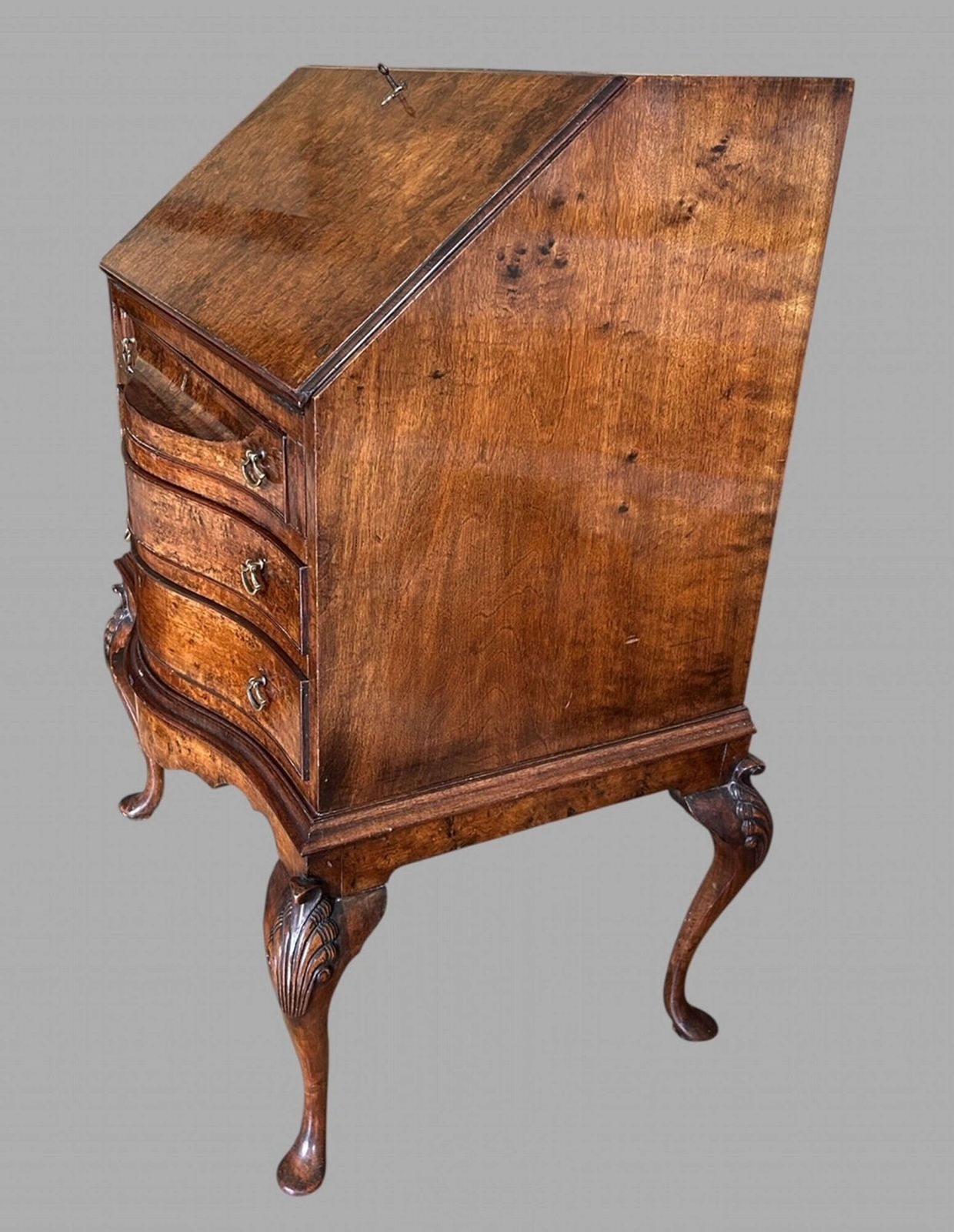An Attractive Small Burr Walnut Desk C1920's photo for sale