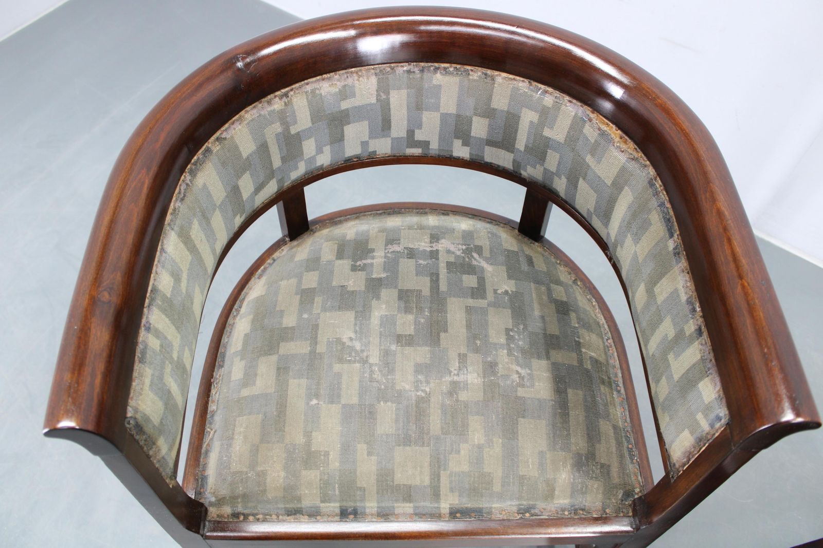 Furniture 1920s Pair Of Bentwood Armchairs, Czechoslovakia photo
