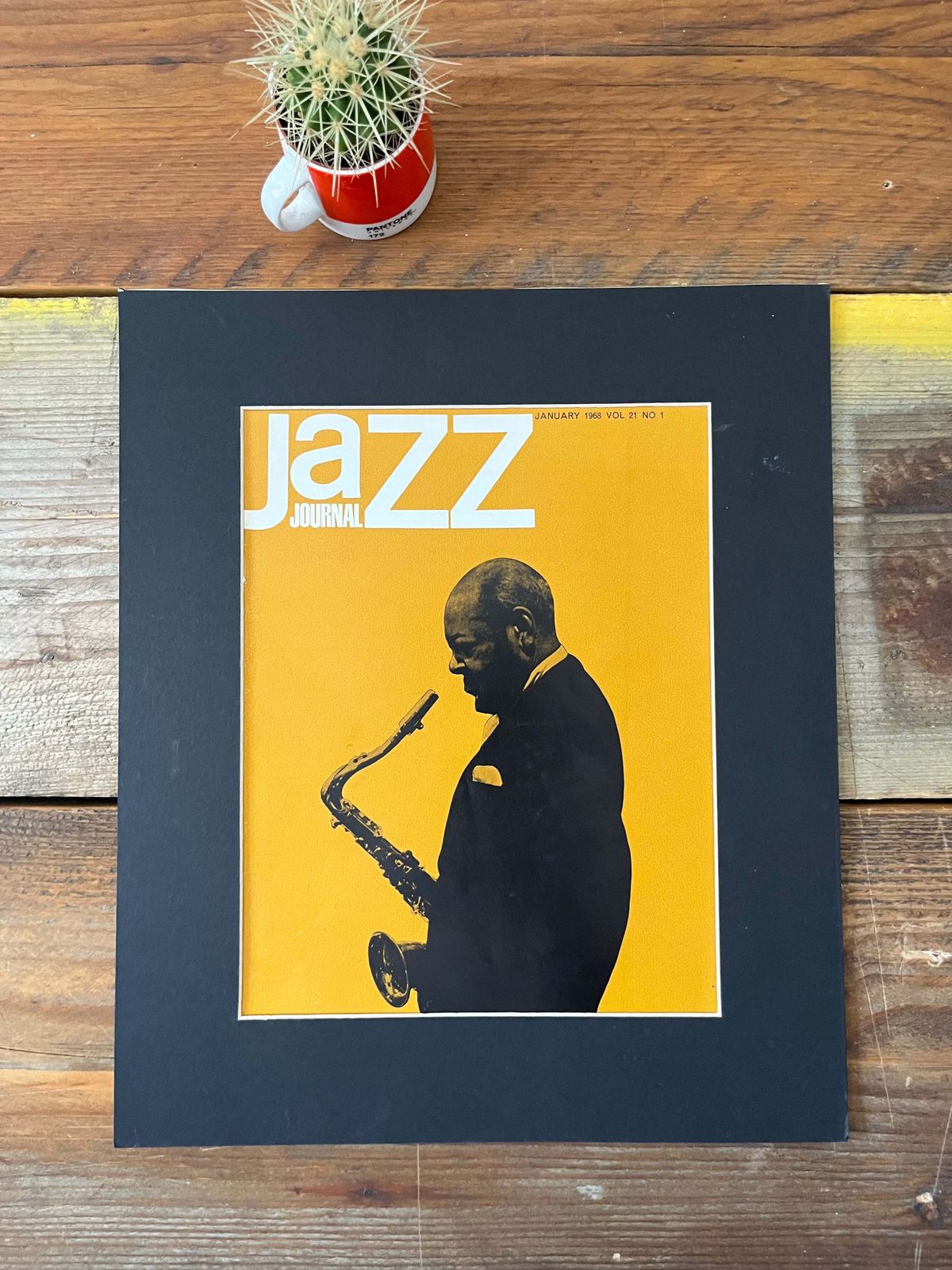 Vintage Jazz Journal Magazine Cover Artwork   1968 Coleman Hawkins