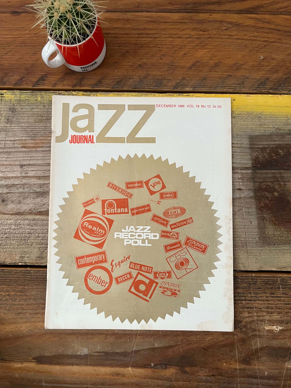 Vintage Jazz Journal Magazine Cover Artwork   1966 photo for sale