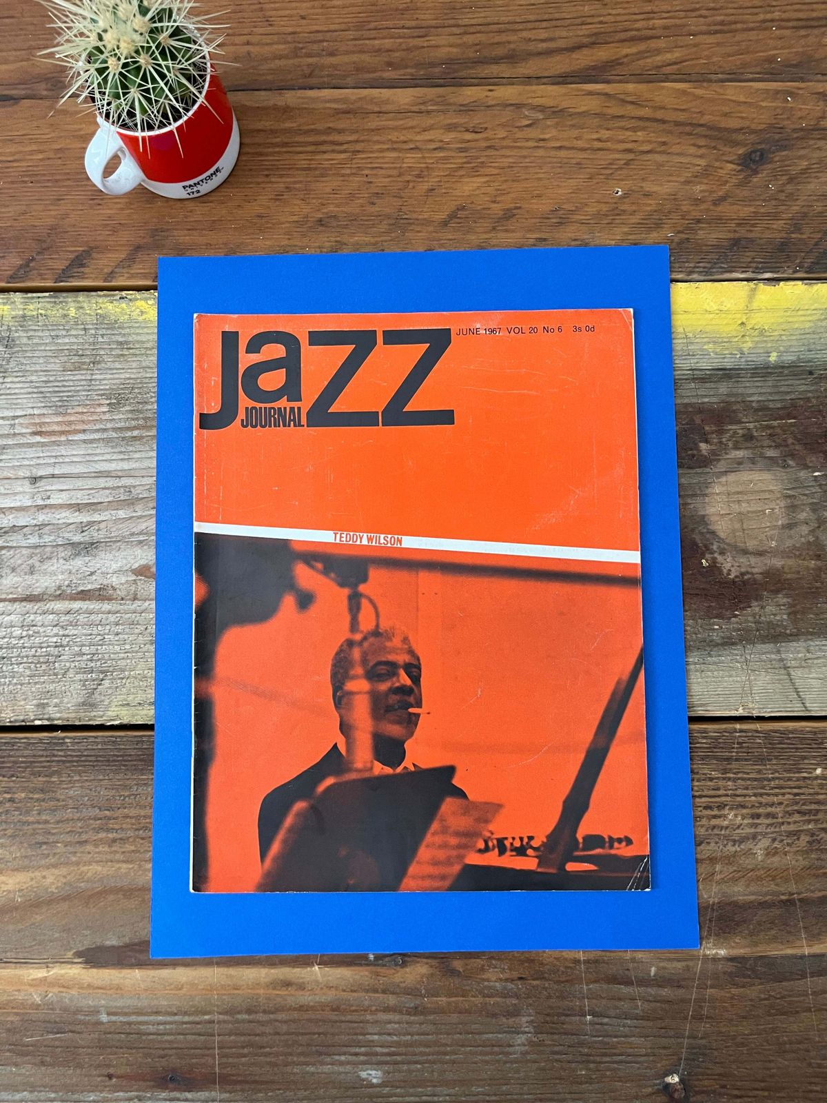 Vintage Jazz Journal Magazine Cover Artwork   Teddy Wilson 1967 photo furniture