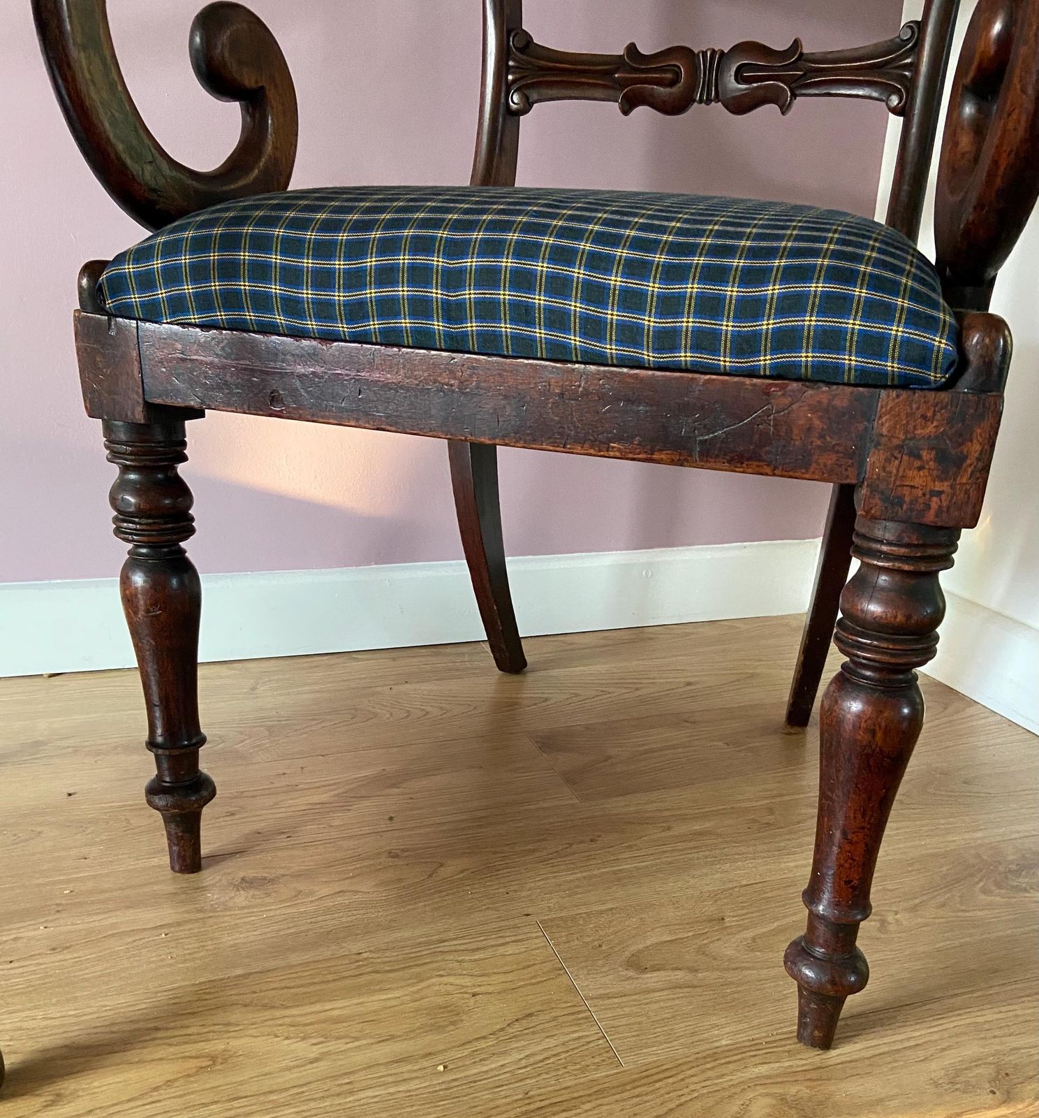 Early 1800 Desk Chair, 1800s, Antique photo furniture