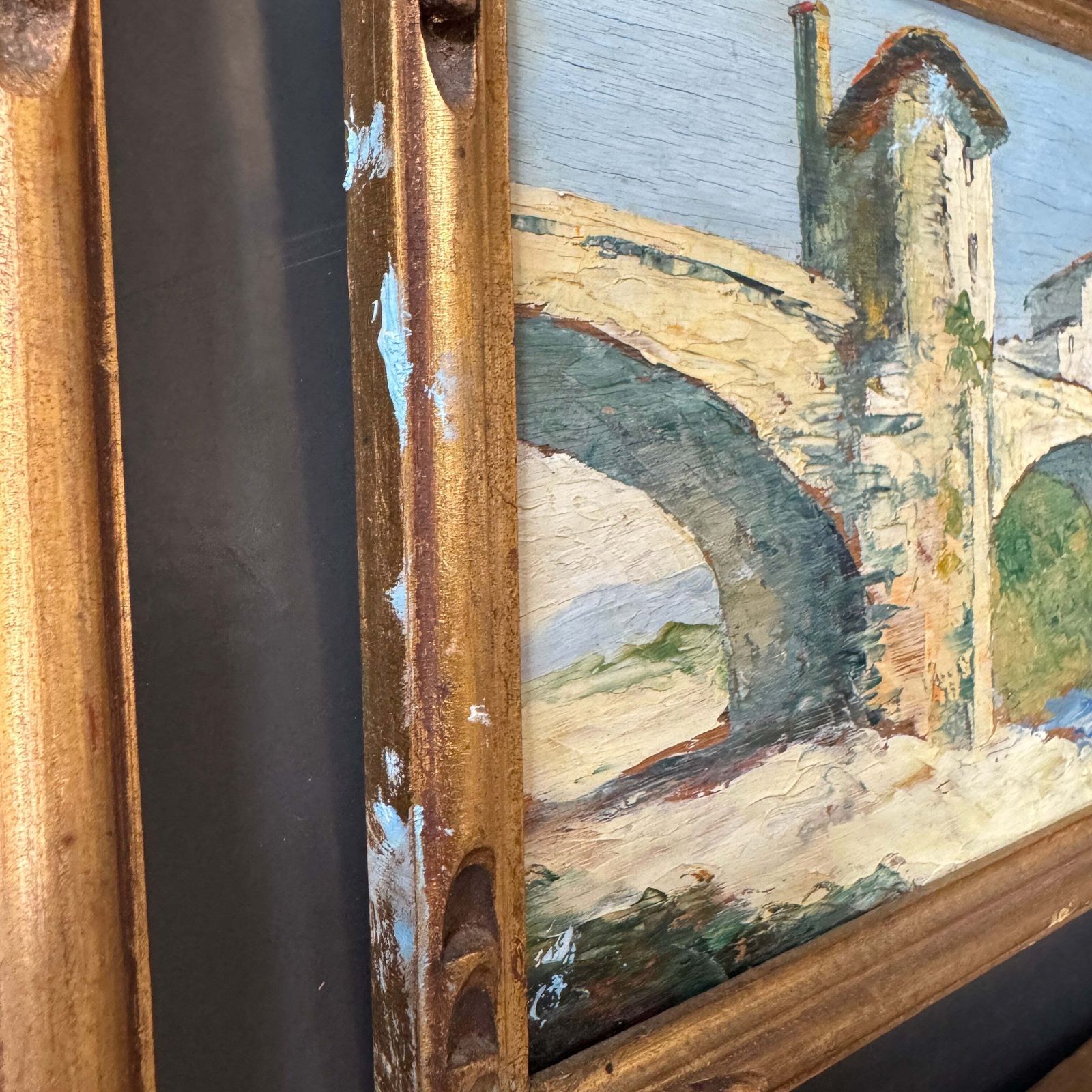Astrid Walford Ca 1950s. Four Oil On Board Painting. French Riviera photo 155.0