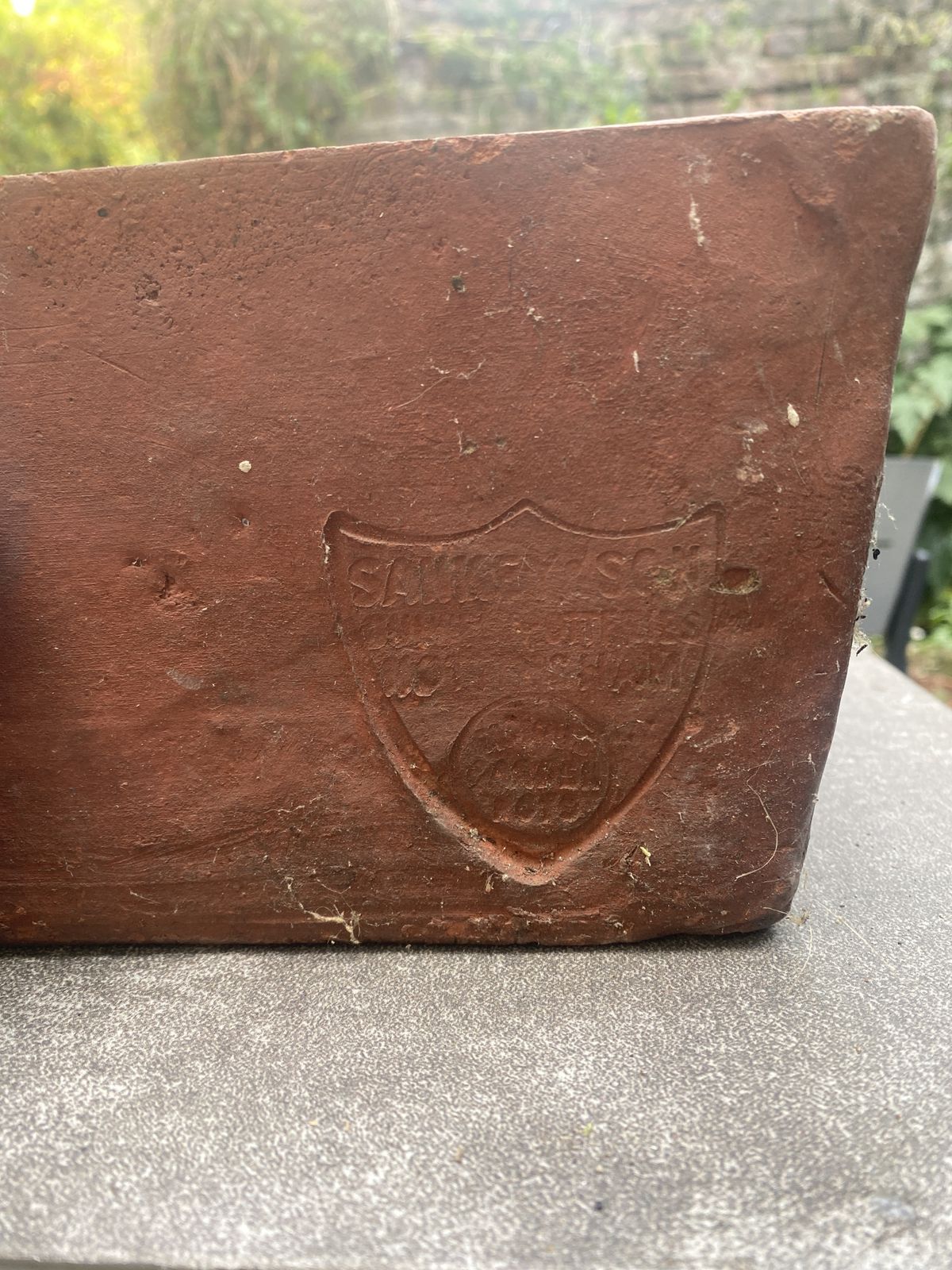 Vintage Sankey Square Terracotta Pot X2 photo for sale