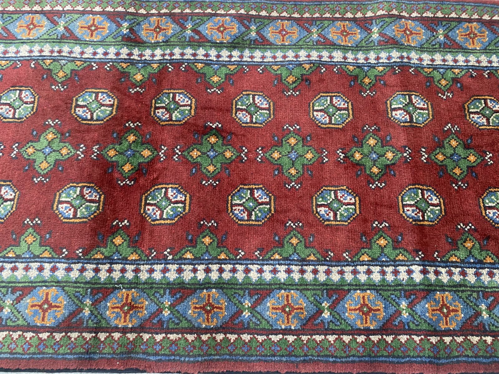 photo furniture Bokhara Geometric Turkmen 3x10 Hand Knotted Runner Rug