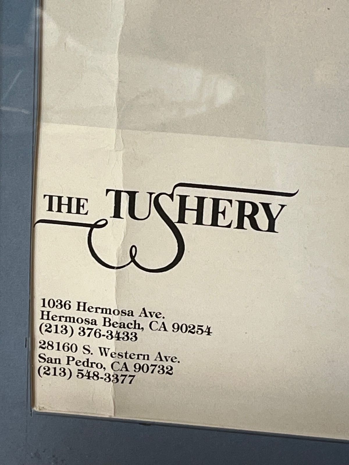 The Tushery 1983 Calendar Framed Poster Man Cave Bar. Lingerie. USA photo Home Decor
