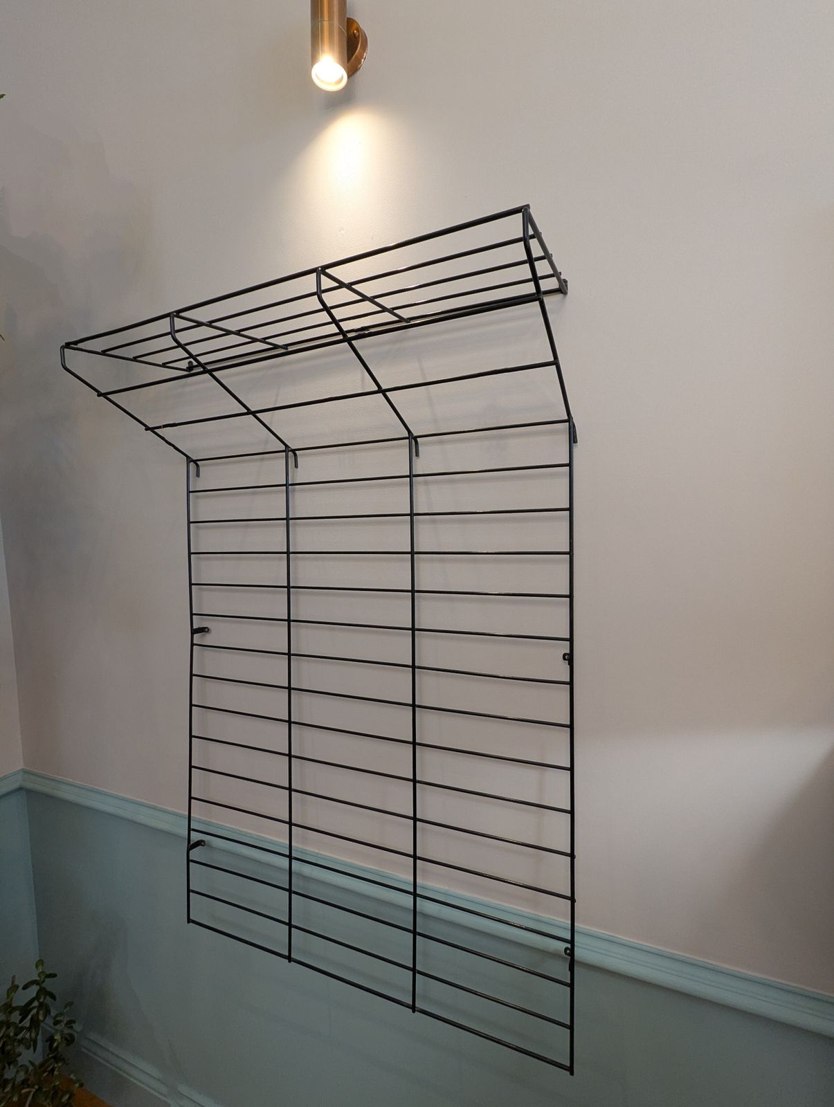 Mid 20th Century Wall Mounted Wire Coat Rack By Karl Fichtel Manufactured By Drahtwerke Erlau photo furniture