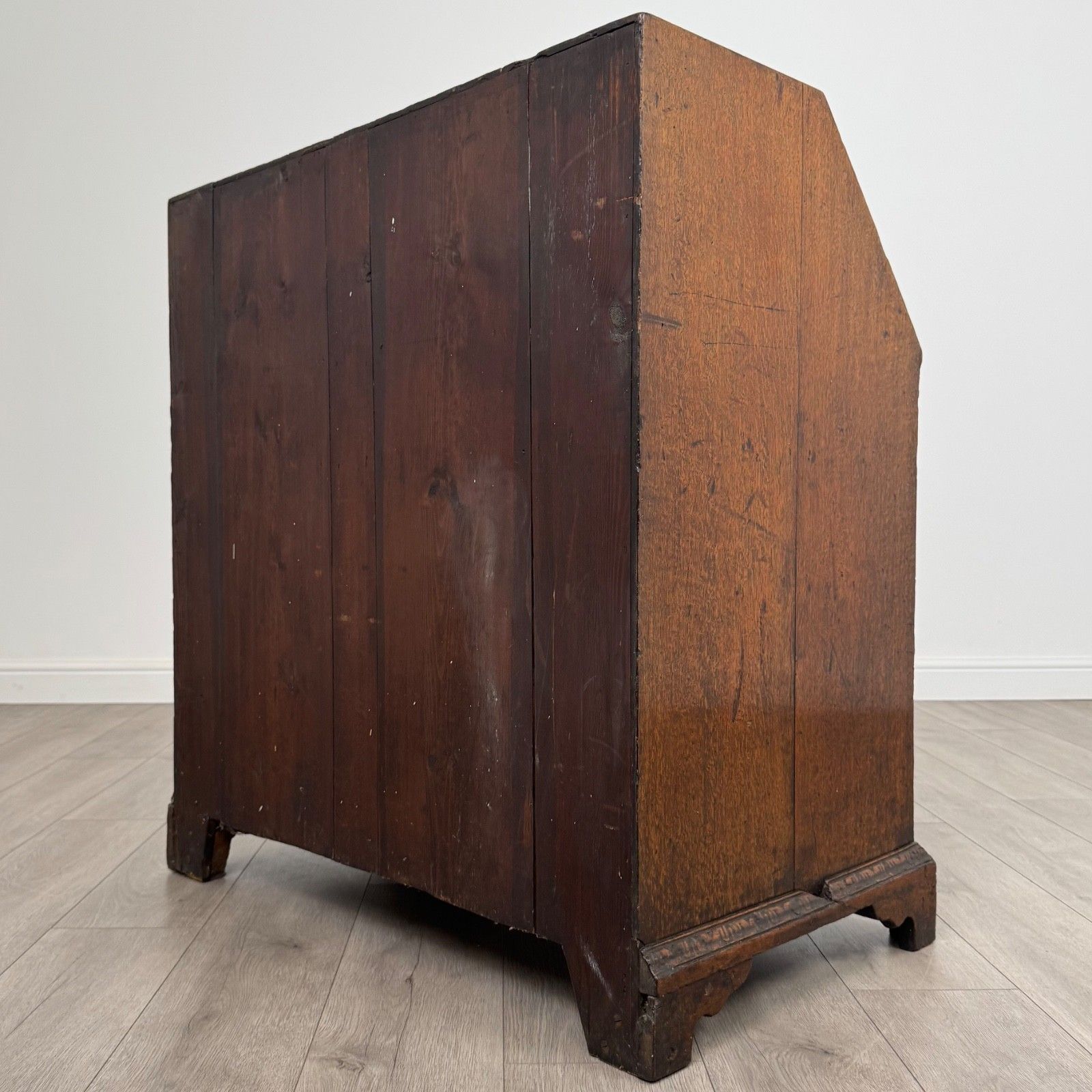 Antique 18th Century Good Quality Bureau In Golden Oak photo buy