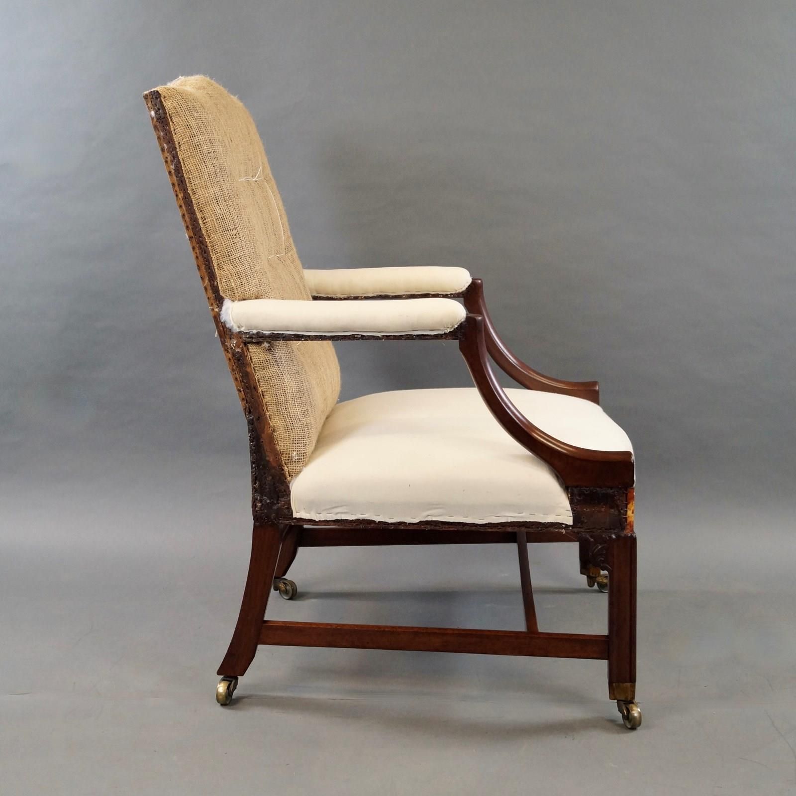 A Mahogany Gainsborough Chair, 1800s photo for sale