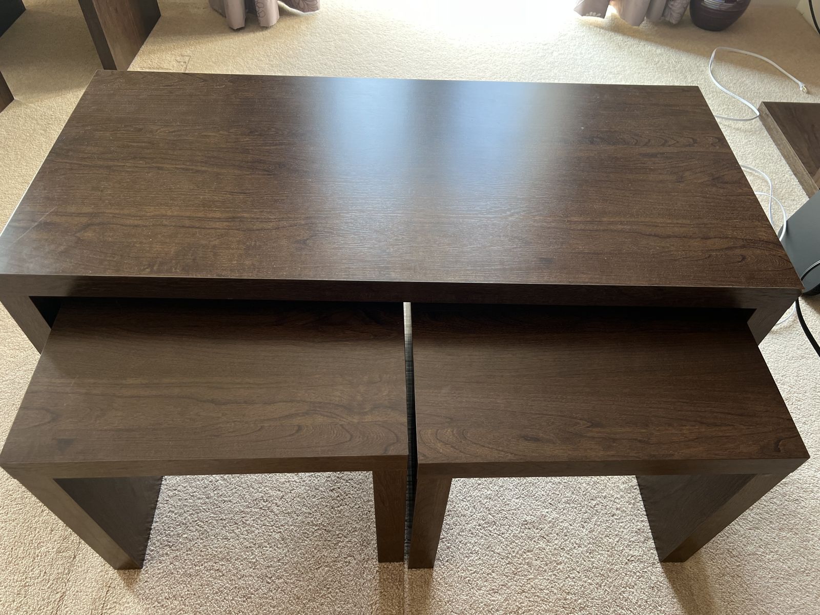 Dark Wood Light Weight Lounge Furniture photo vintage