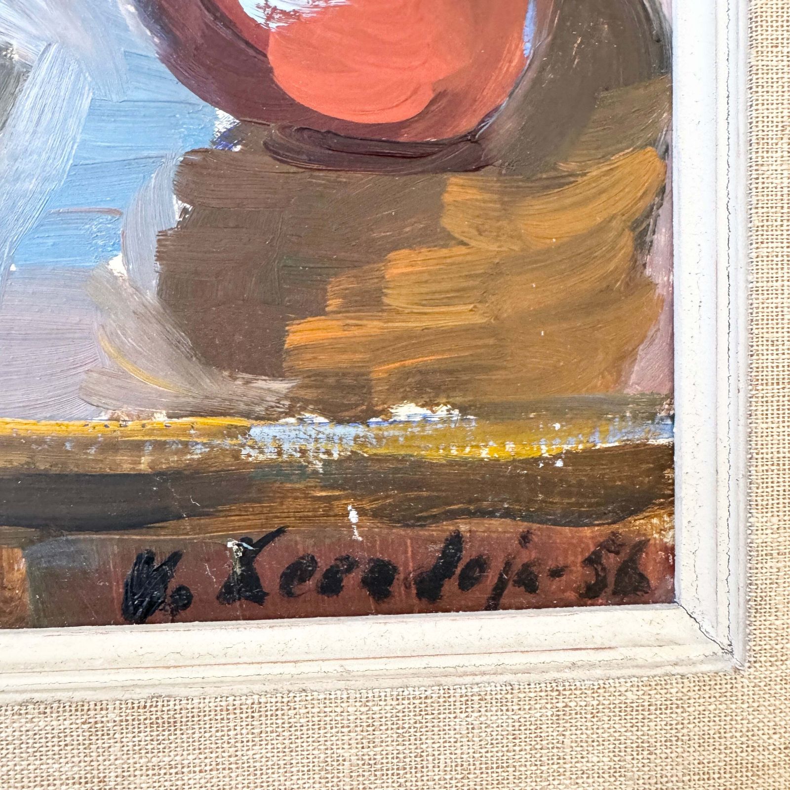 Veronika Keerdoja, Estonia. Vintage Still Life Oil Painting. photo 348.0