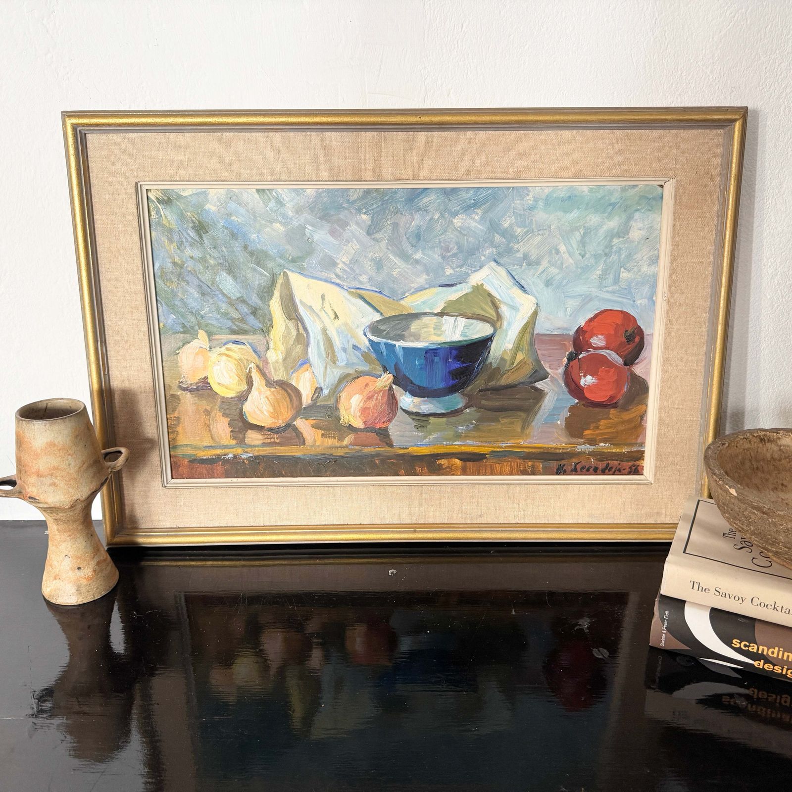 photo for sale Veronika Keerdoja, Estonia. Vintage Still Life Oil Painting.