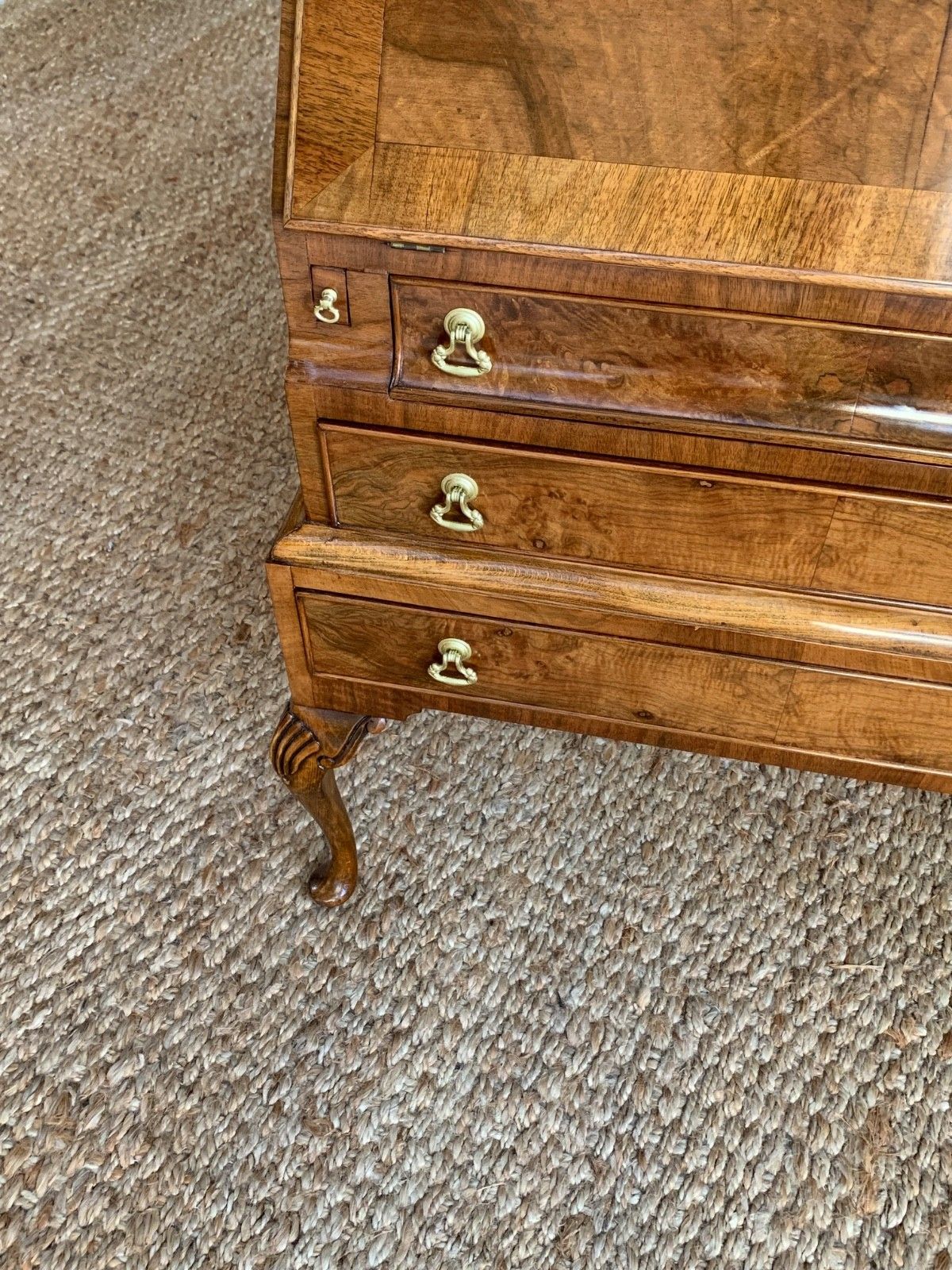 Queen Anne Style Walnut Bureau photo Furniture