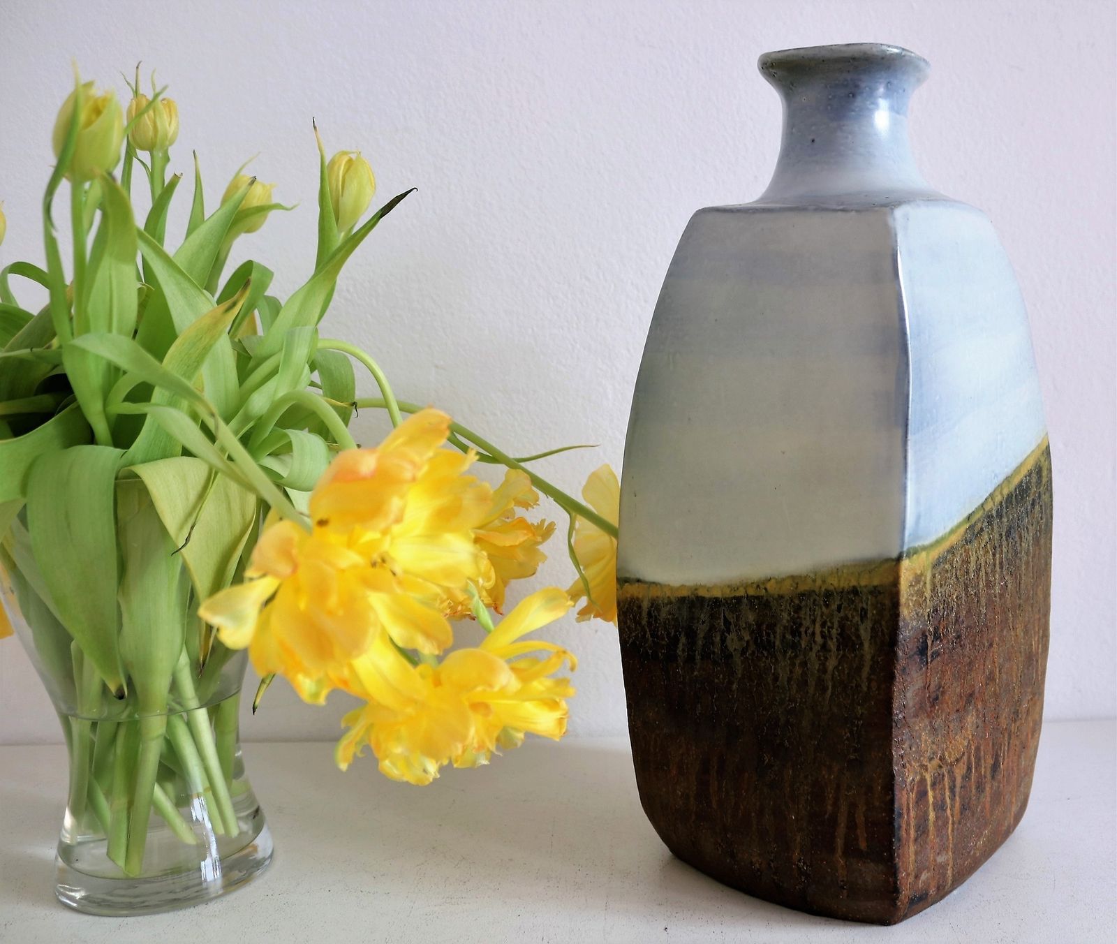 Marcello Fantoni Italian Midcentury Ceramic Vase,  1960s photo for sale